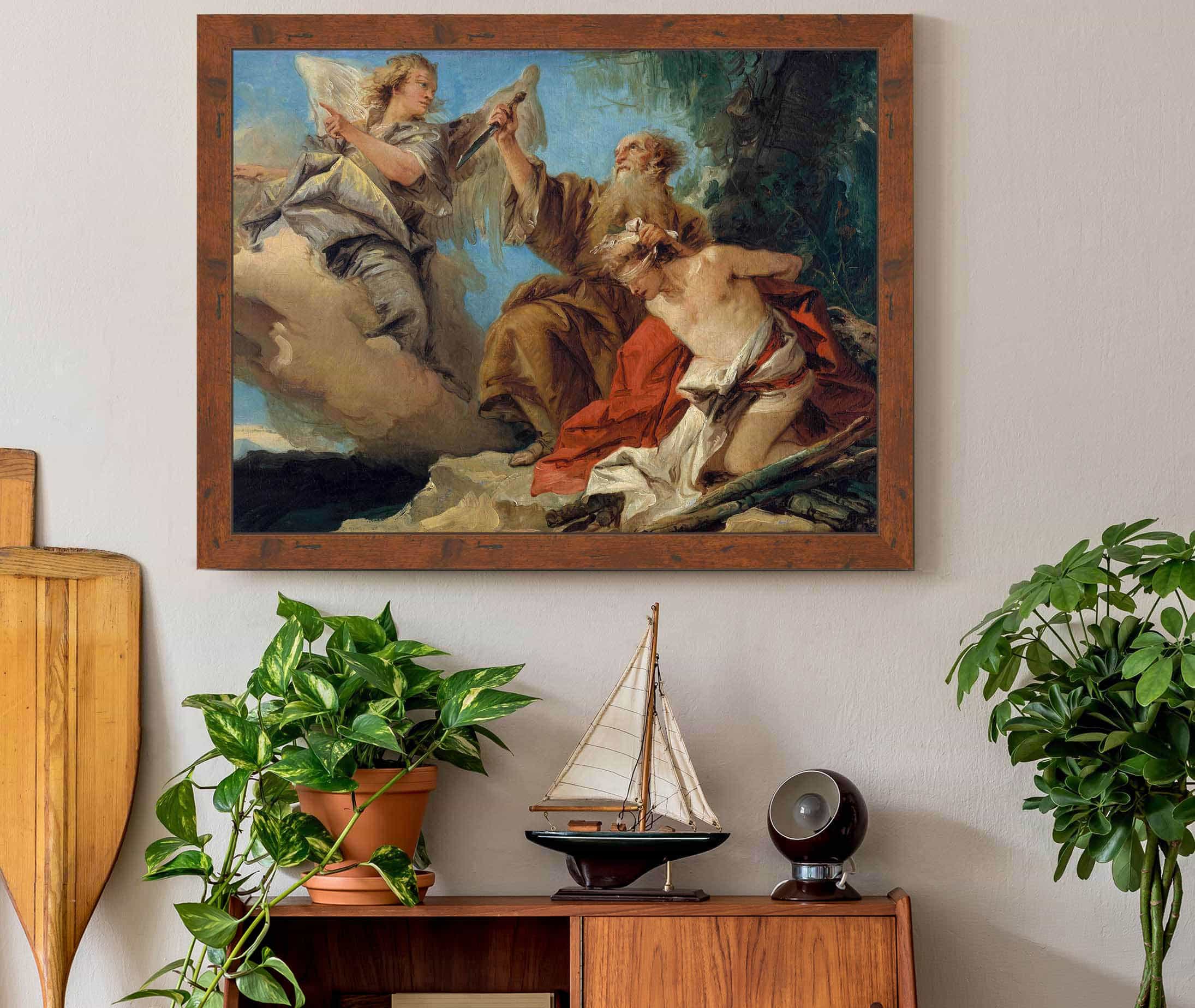The Sacrifice Of Isaac Mid S by Giovanni Domenico Tiepolo
