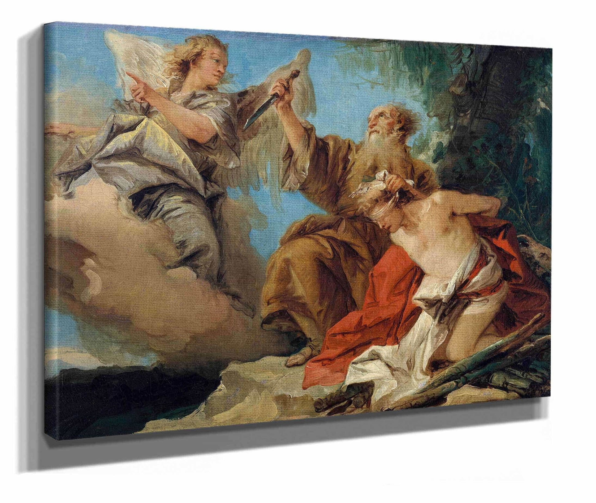 The Sacrifice Of Isaac Mid S by Giovanni Domenico Tiepolo