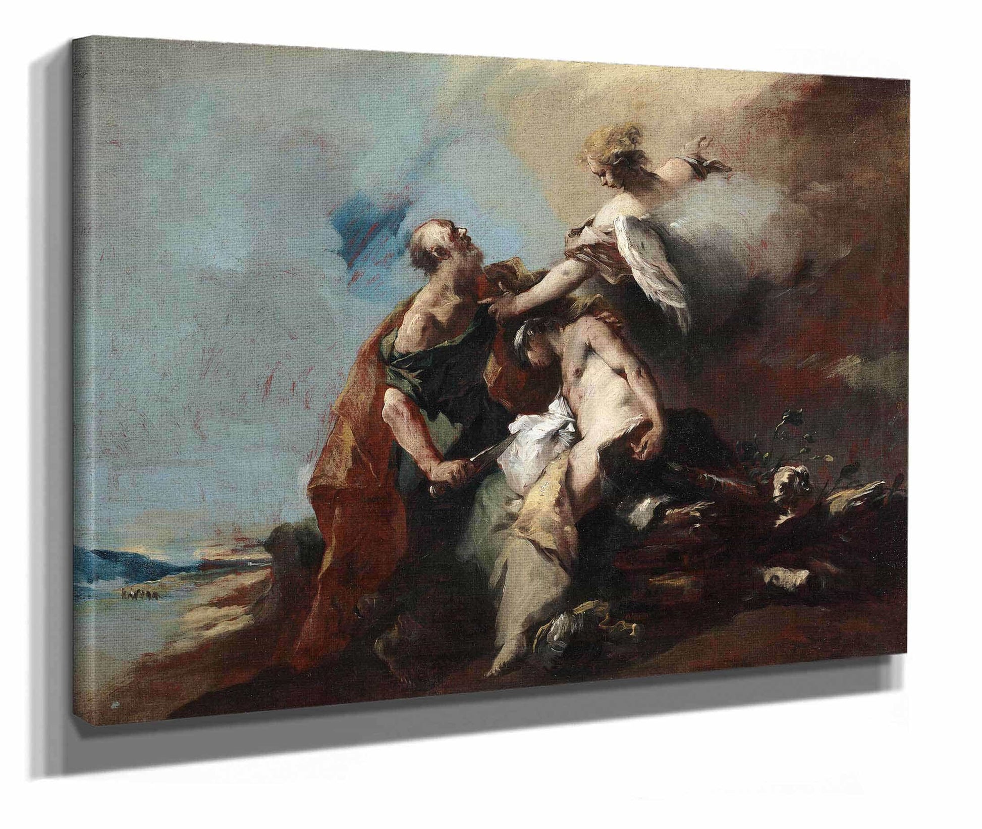 The Sacrifice Of Isaac S by Francesco Guardi