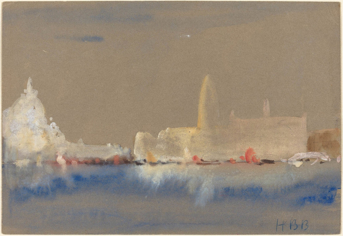 The Salute And The Palazzo Ducale From The Bacino Di San Marco by Hercules Brabazon Brabazon