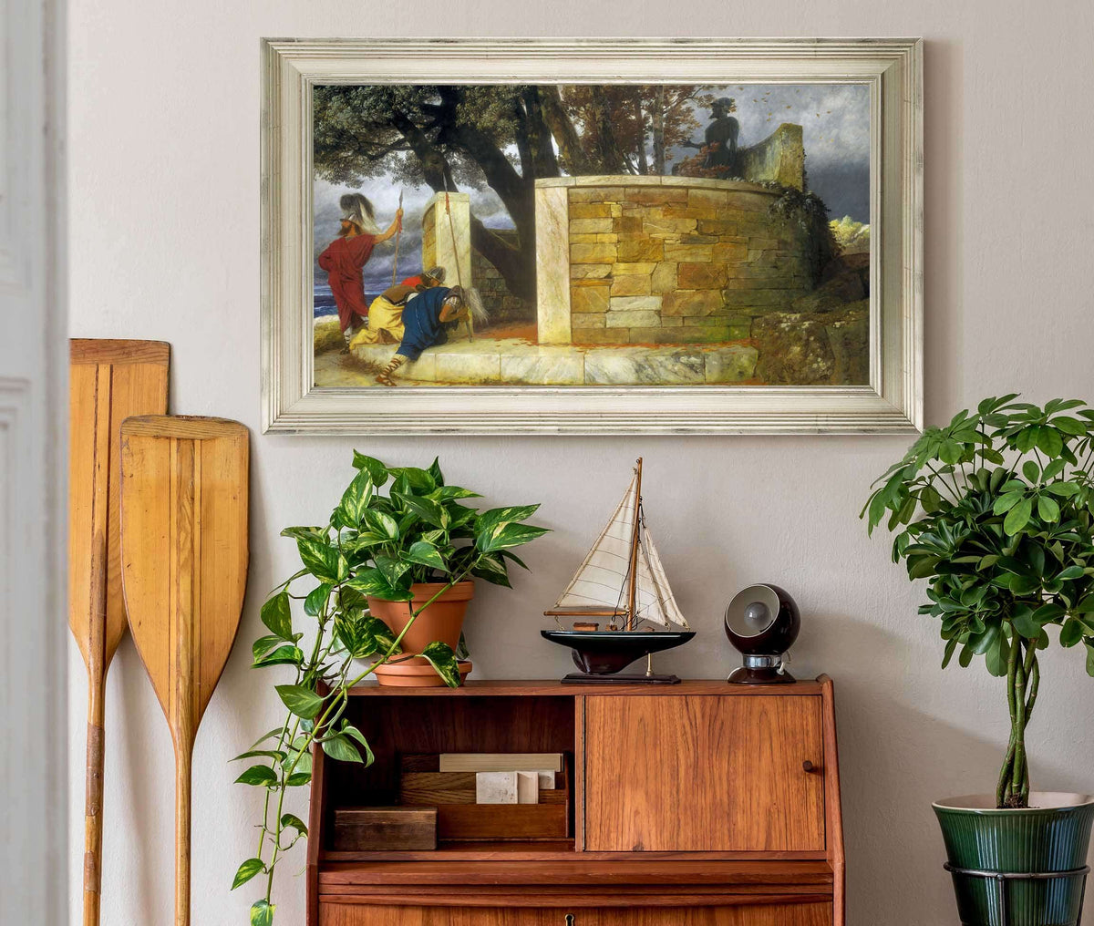 The Sanctuary Of Hercules by Arnold Bocklin