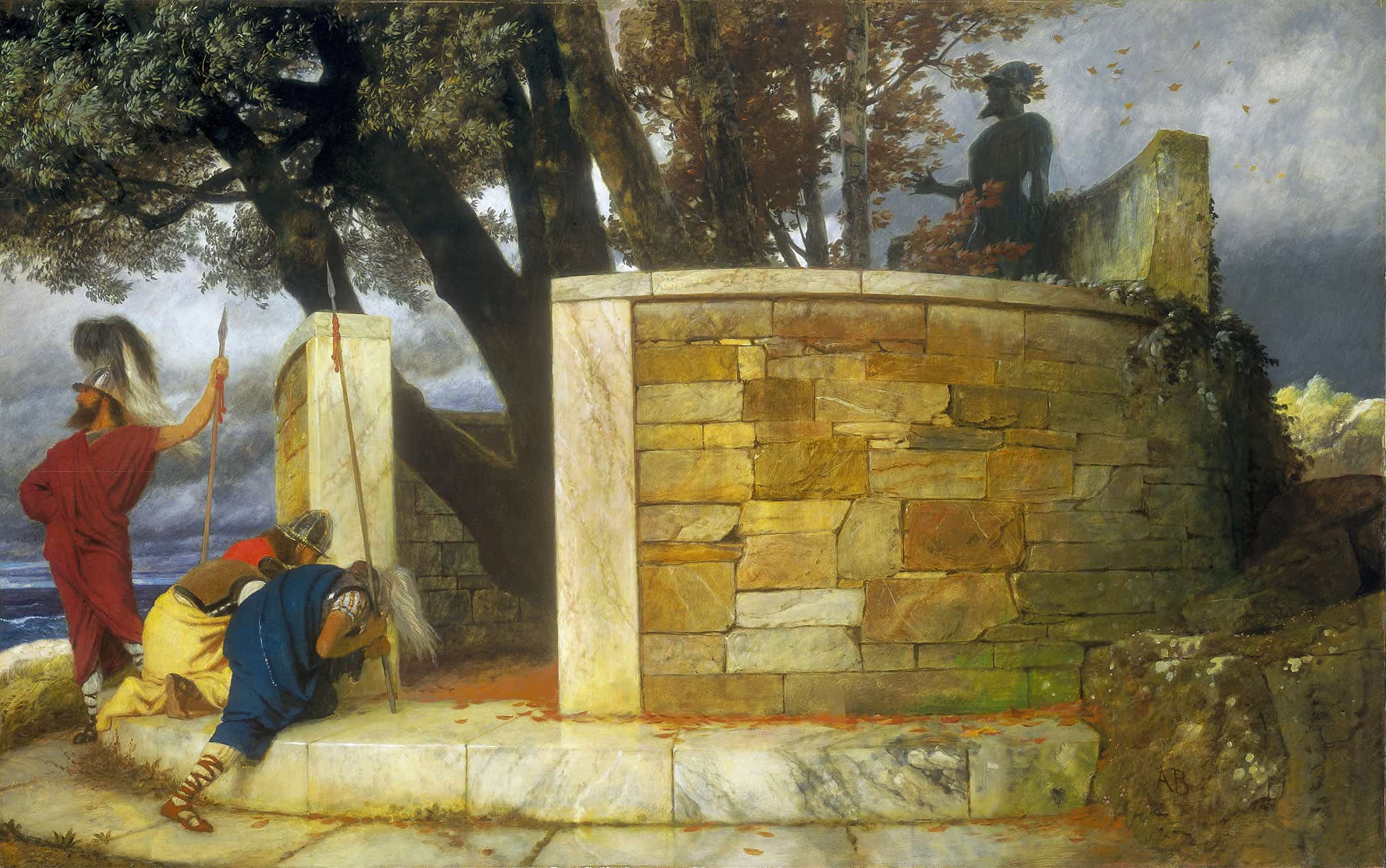 The Sanctuary Of Hercules by Arnold Bocklin