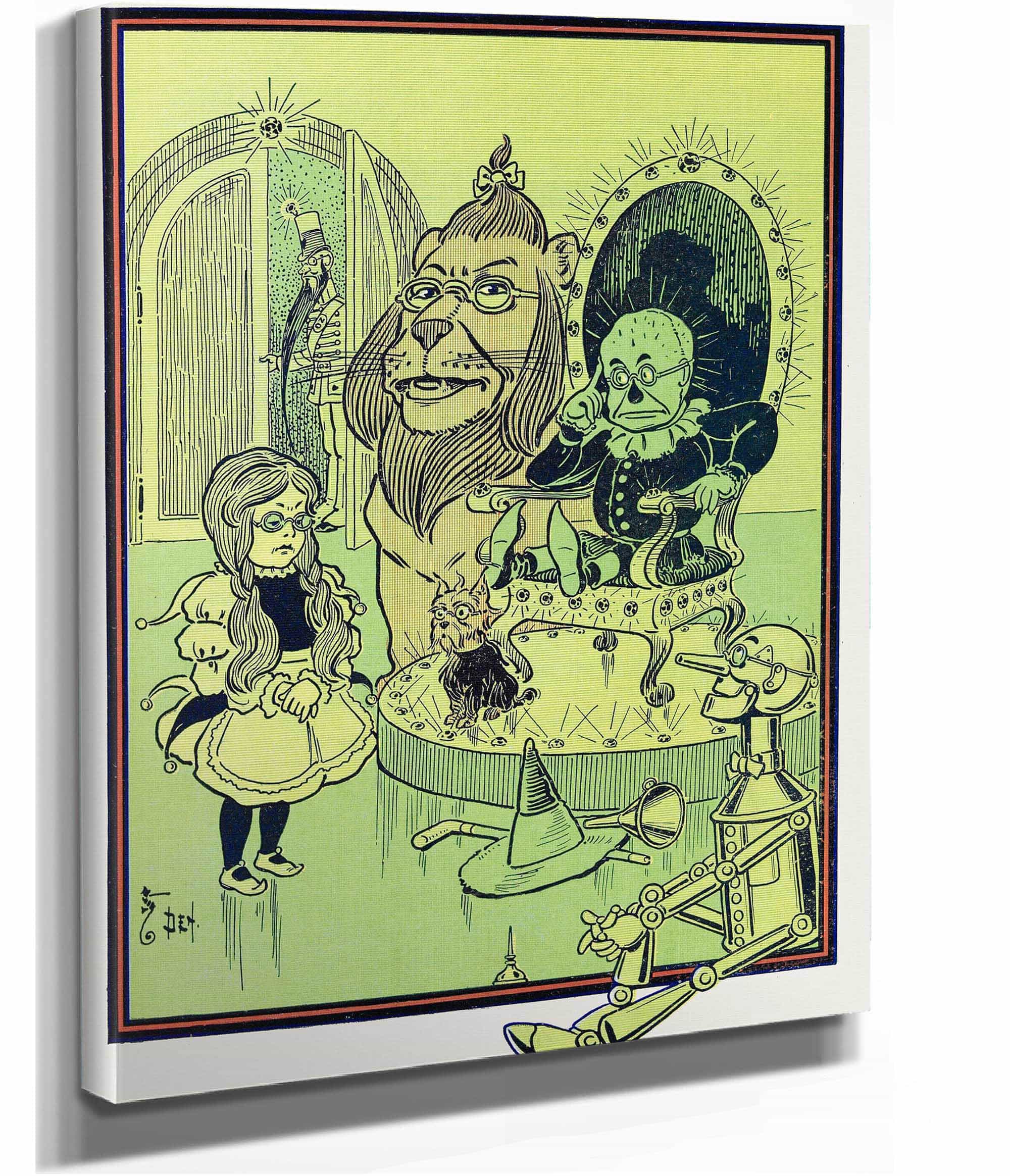 The Scarecrow Sat On The Big Throne by William Wallace Denslow