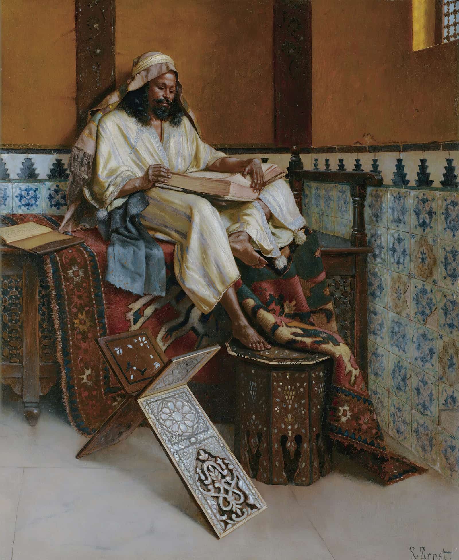The Scholar by Rudolf Ernst