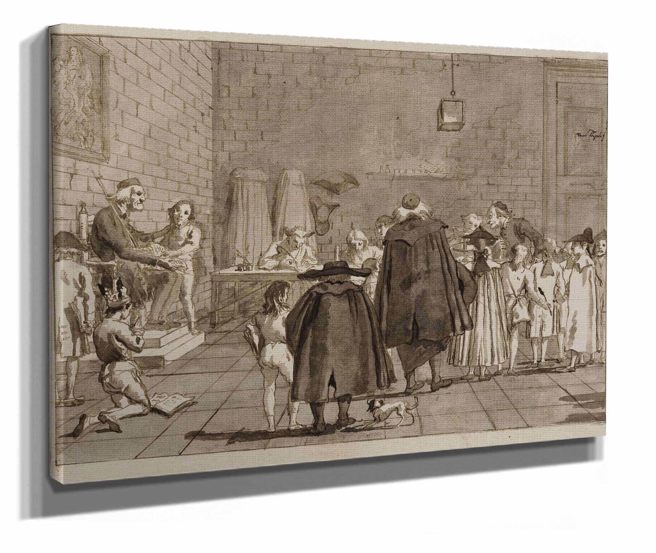 The School by Giovanni Domenico Tiepolo