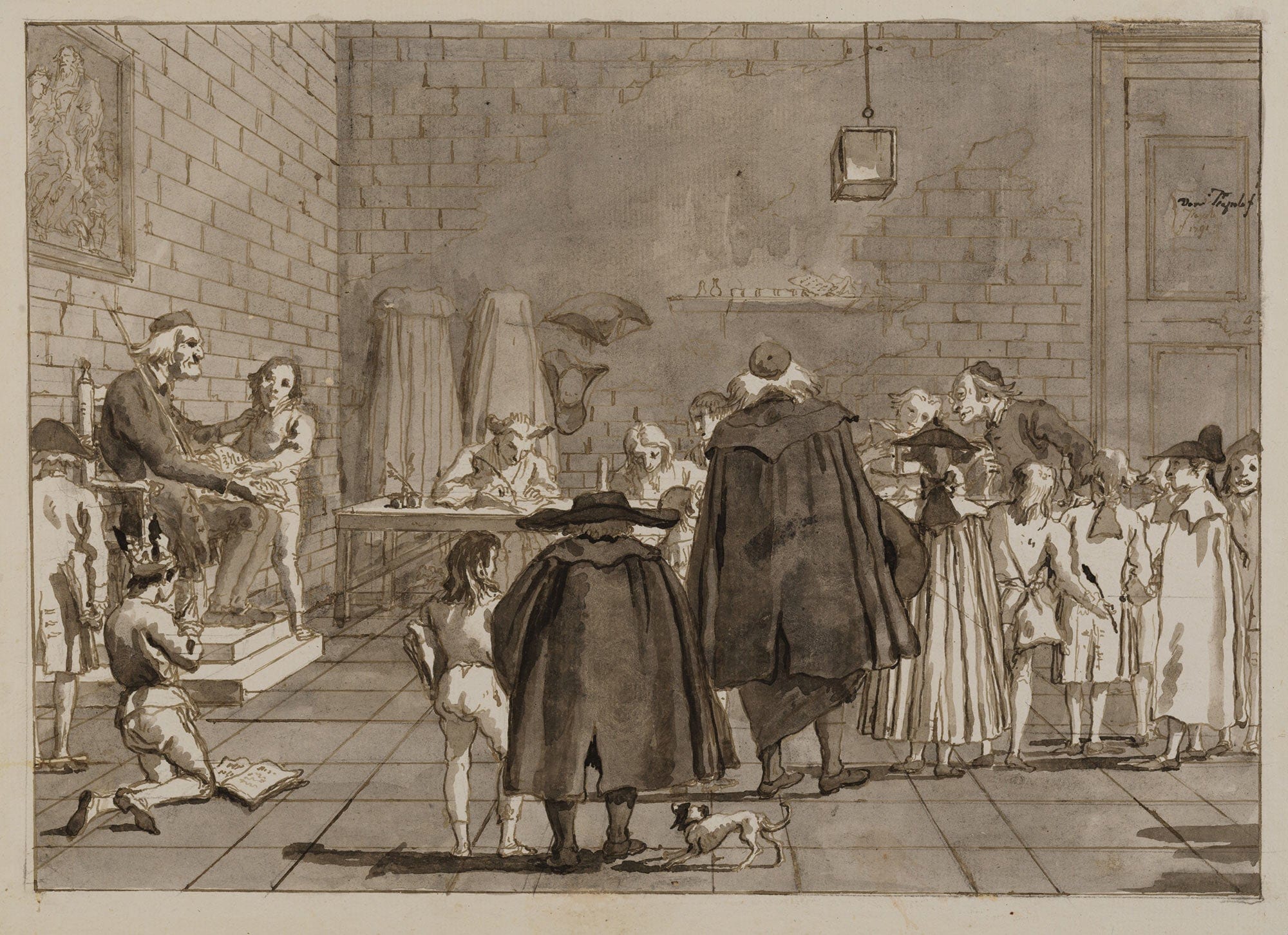 The School by Giovanni Domenico Tiepolo