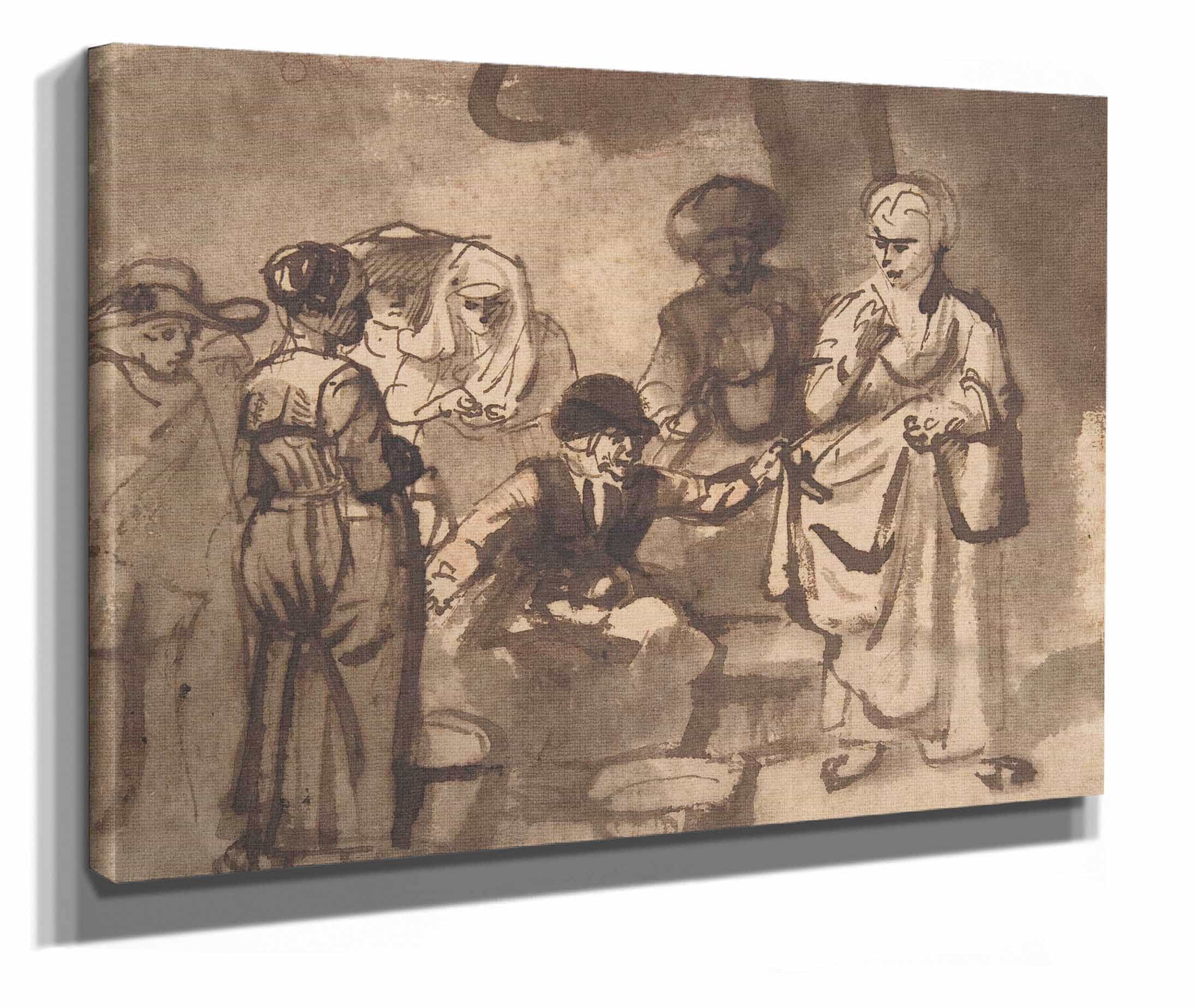 The Scolding Fishwife Th Century by Nicolaes Maes