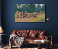 The Scream Of Shrapnel At San Juan Hill by Frederic Remington