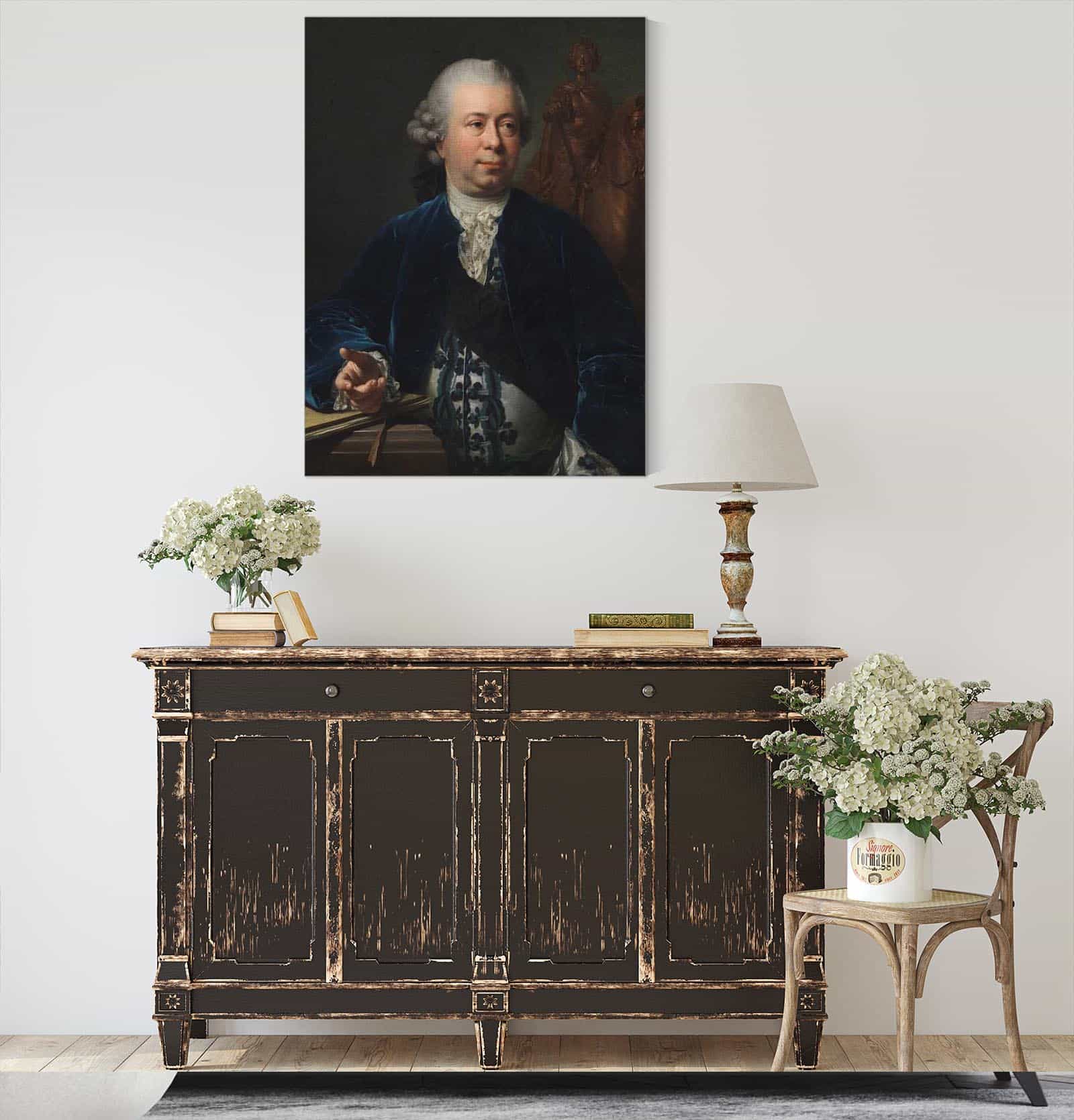 The Sculptor Jacques Francois Joseph Saly by Jens Juel