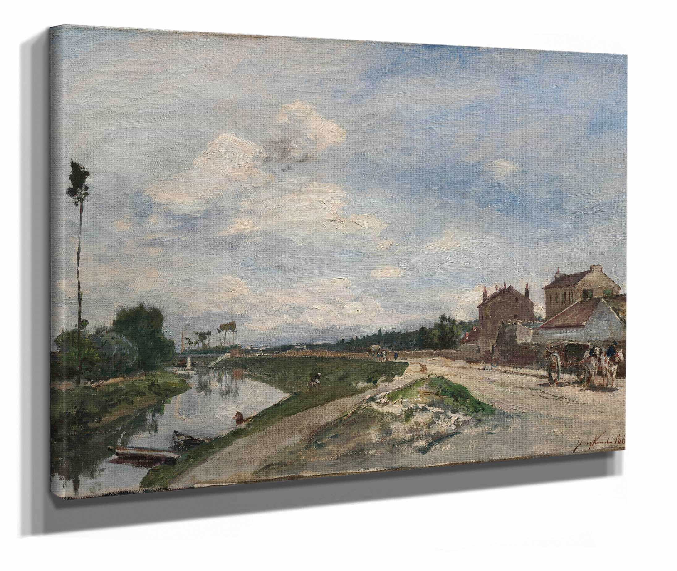 The Seine At Bas Meudon by Johan Barthold Jongkind