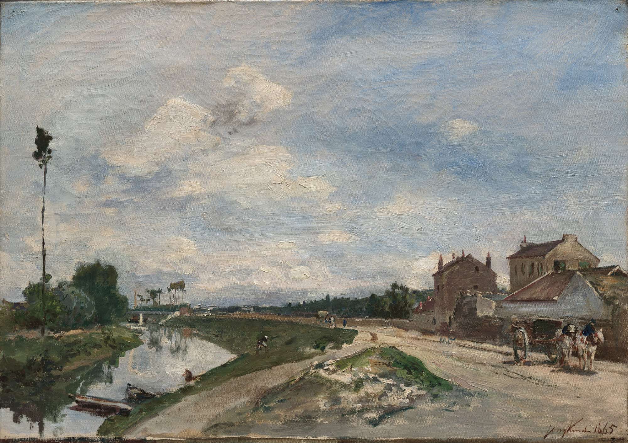 The Seine At Bas Meudon by Johan Barthold Jongkind