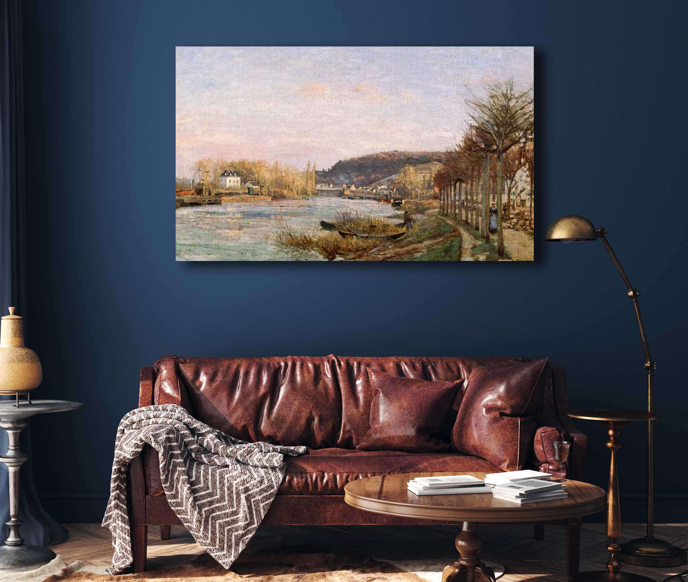 The Seine At Bougival by Camille Pissarro