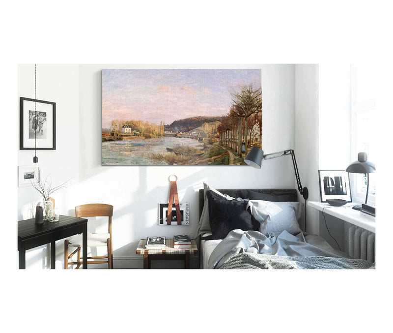 The Seine At Bougival by Camille Pissarro