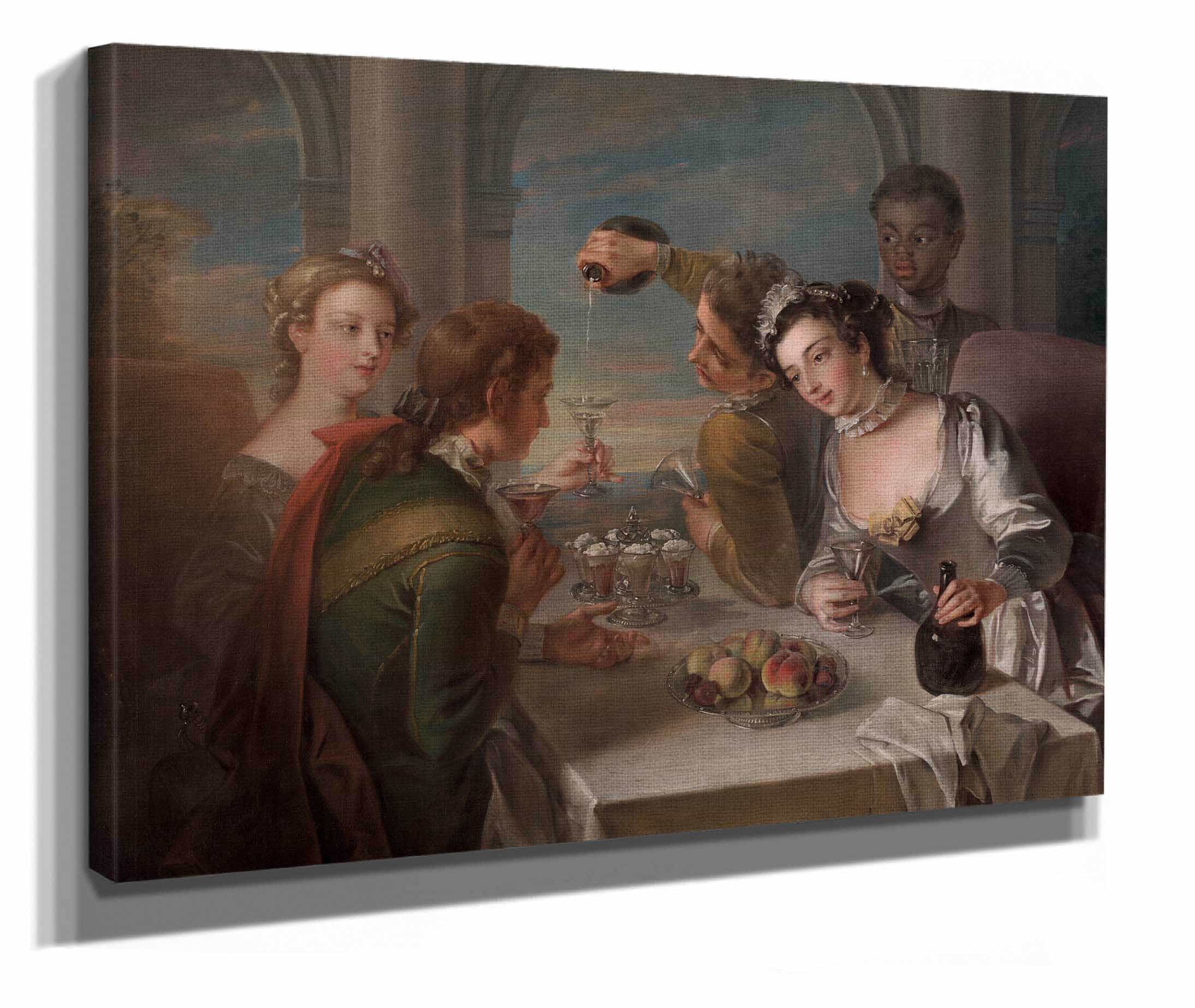 The Sense Of Taste To by Philippe Mercier