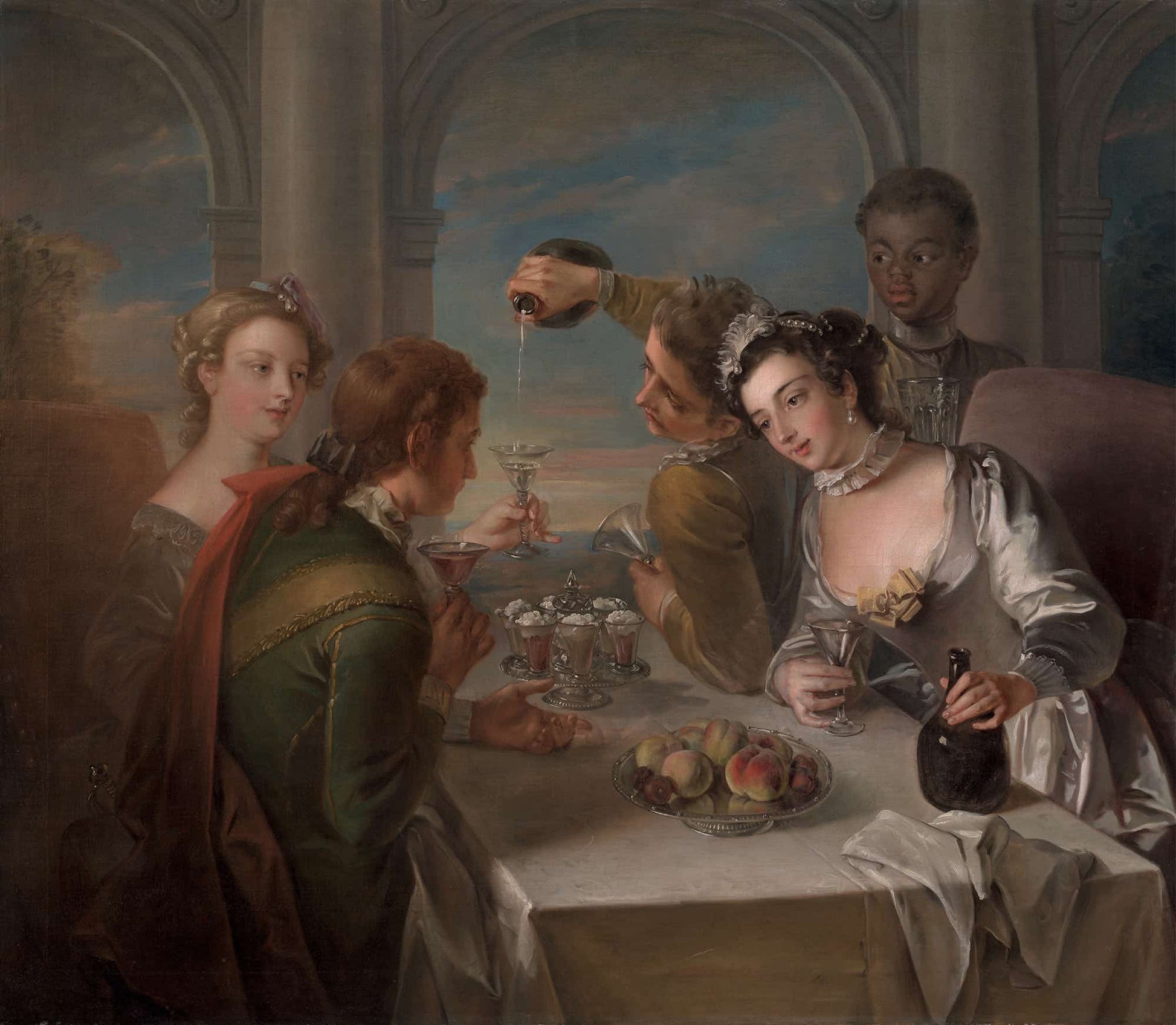 The Sense Of Taste To by Philippe Mercier