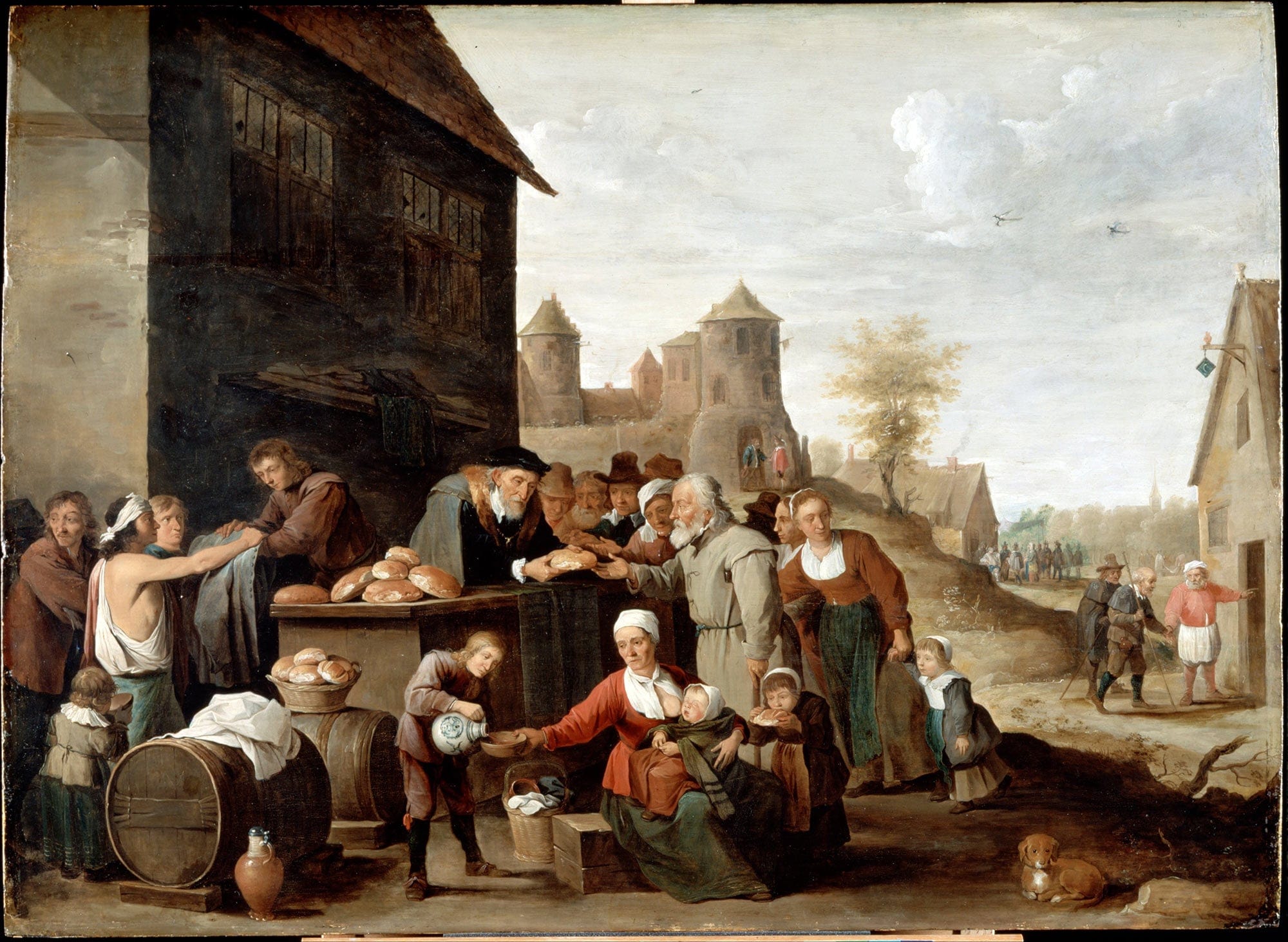 The Seven Corporal Works Of Mercy by David Teniers The Younger