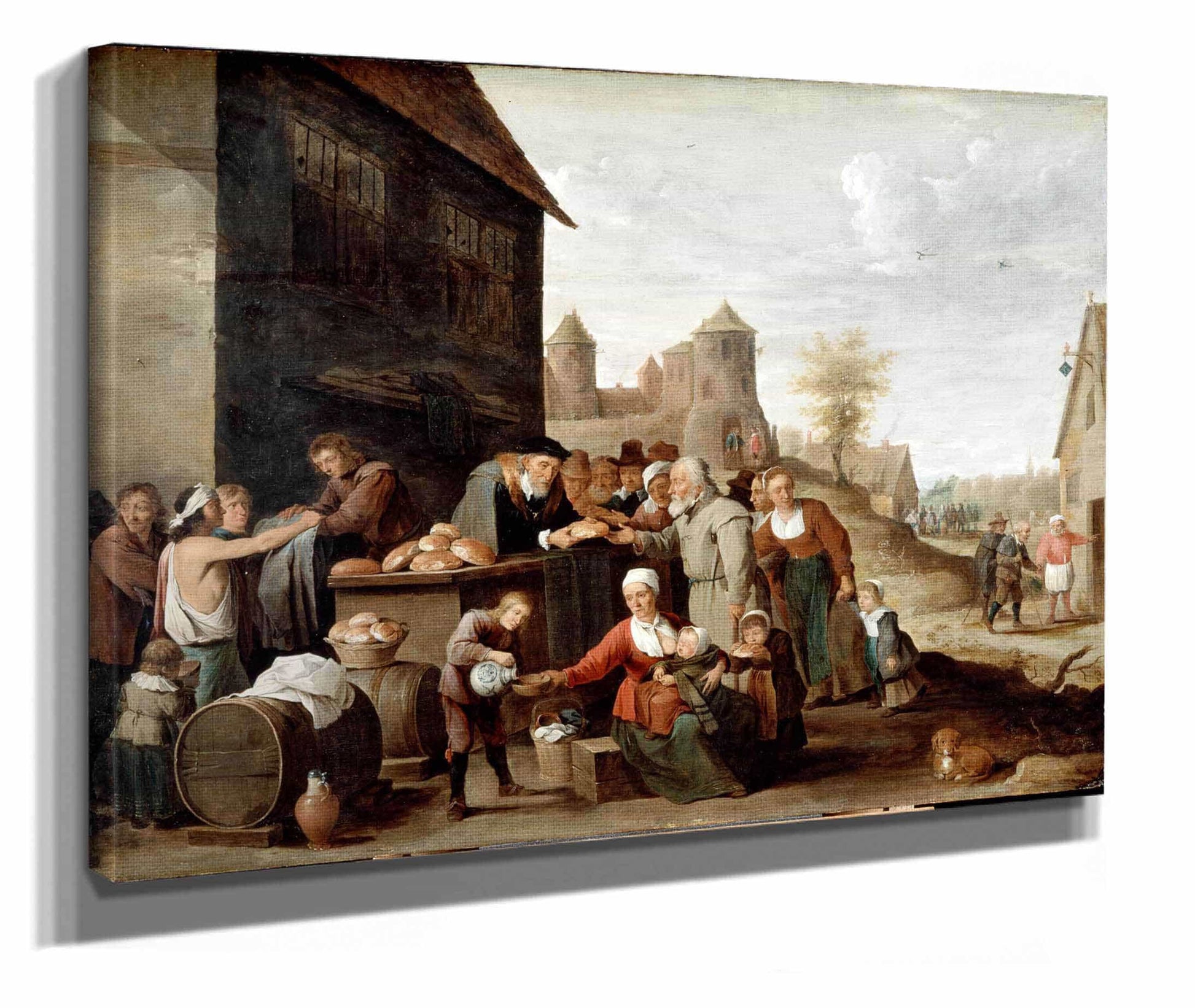 The Seven Corporal Works Of Mercy by David Teniers The Younger
