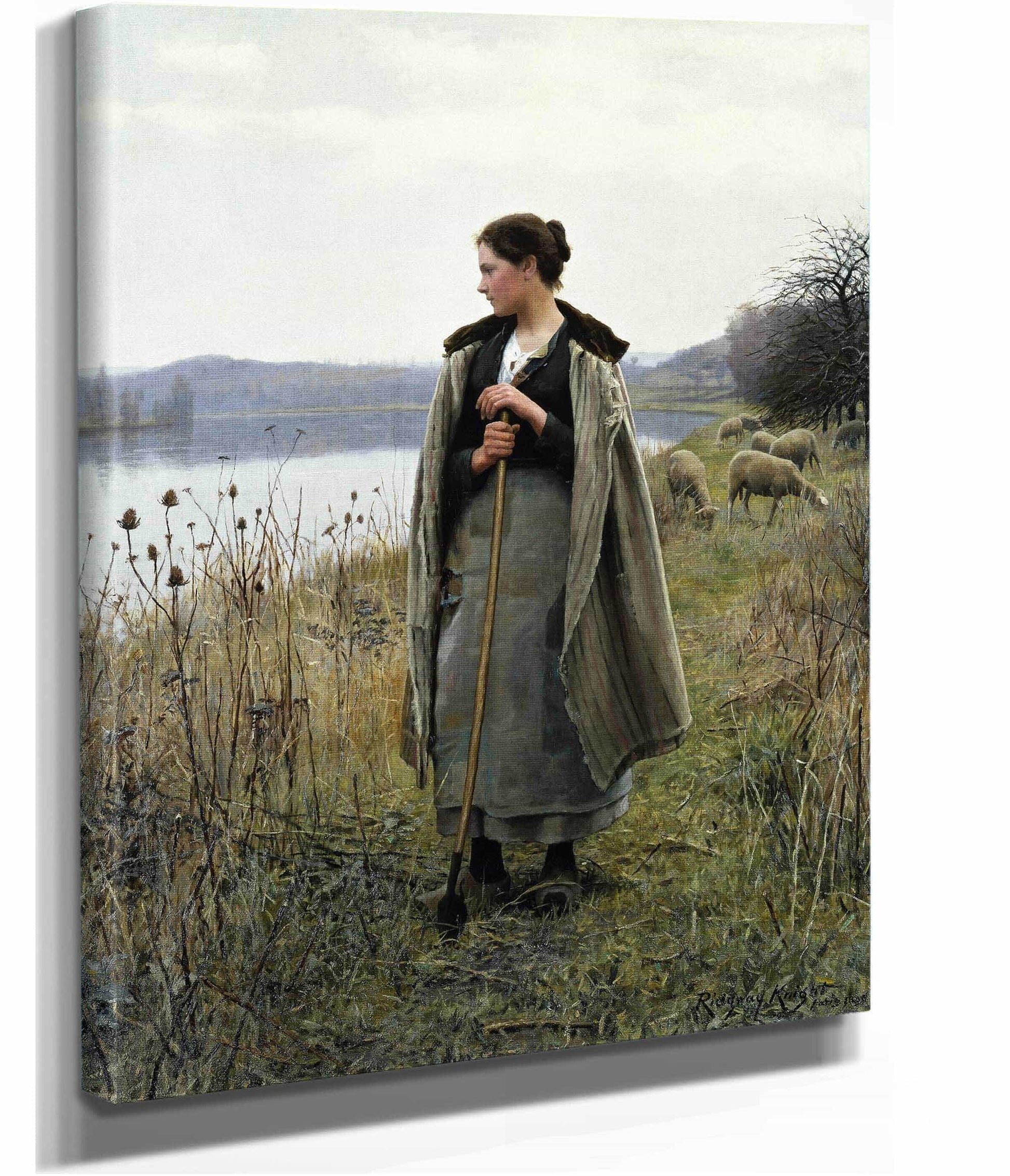 The Shepherdess Of Rolleboise by Daniel Ridgway Knight