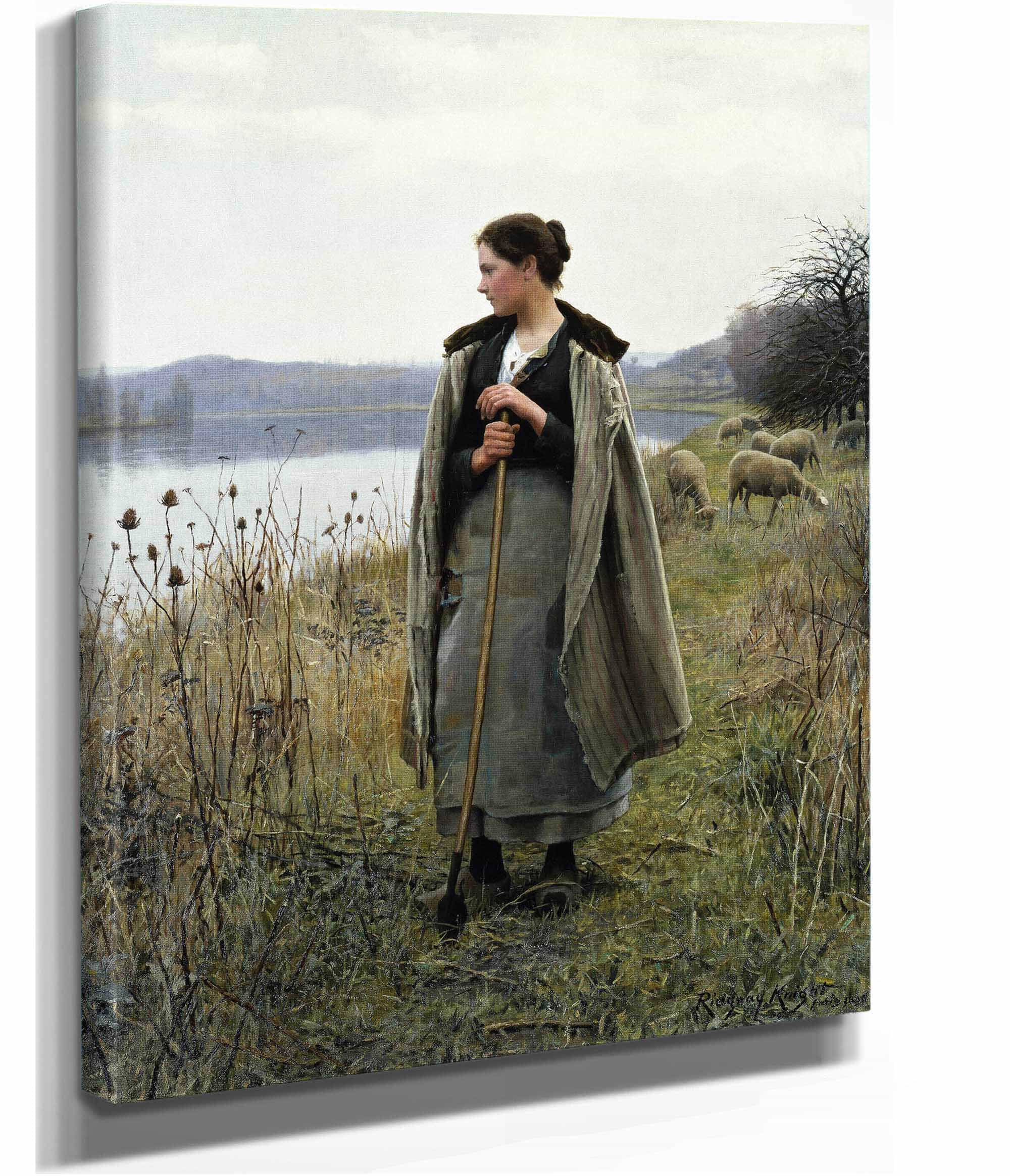 The Shepherdess Of Rolleboise by Daniel Ridgway Knight