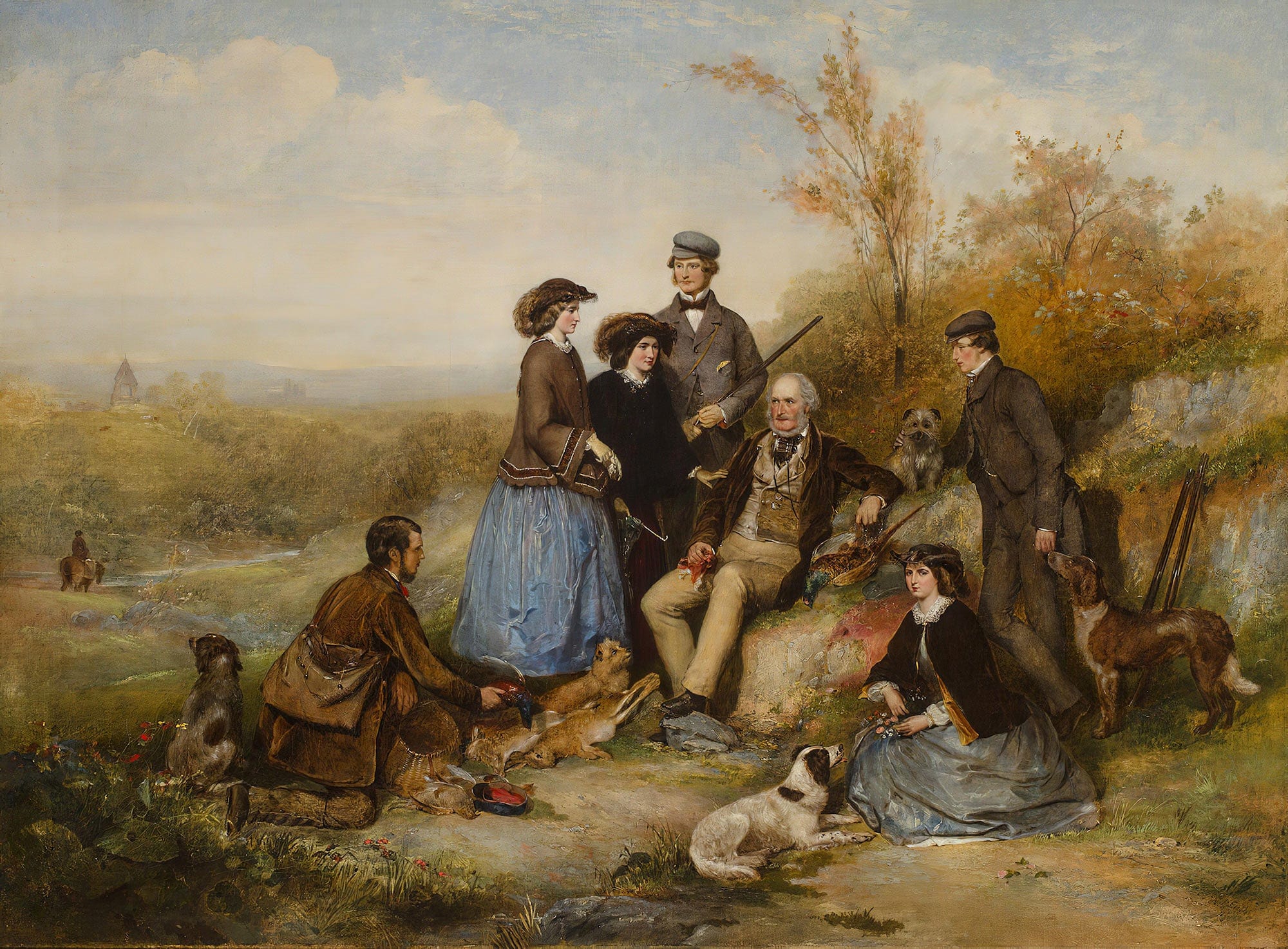 The Shooting Party by William Powell Frith