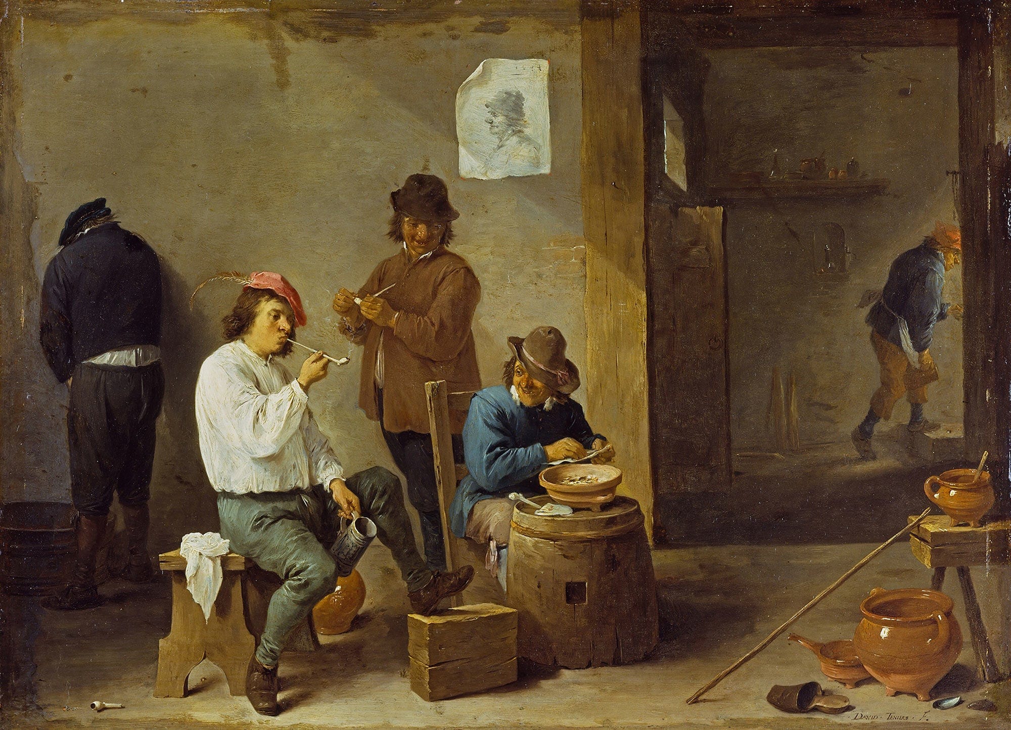 The Smokers by David Teniers The Younger