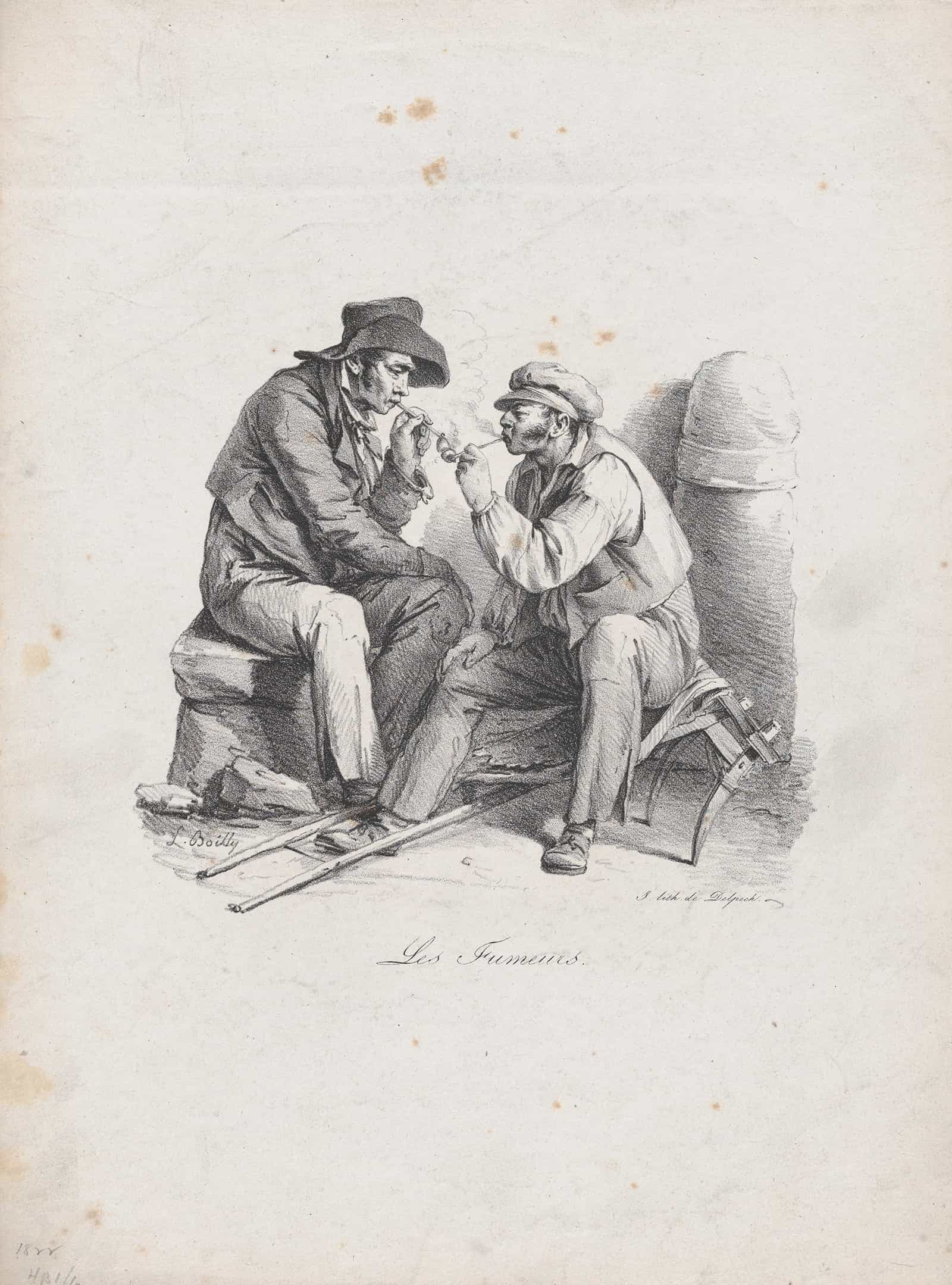The Smokers by Louis Leopold Boilly