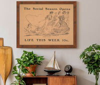 The Social Season Opens Life This Week Cents by Charles Dana Gibson