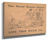 The Social Season Opens Life This Week Cents by Charles Dana Gibson