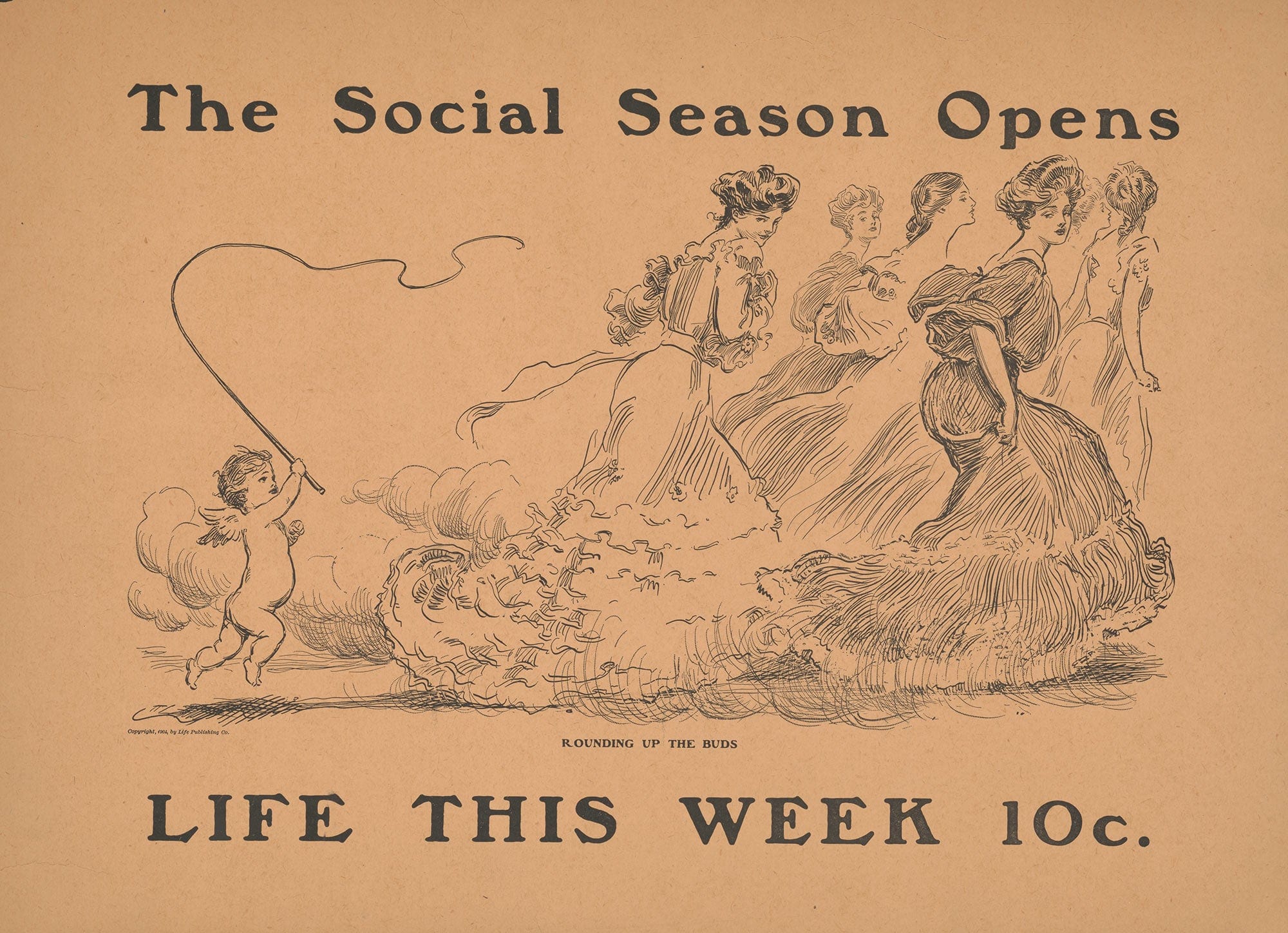 The Social Season Opens Life This Week Cents by Charles Dana Gibson