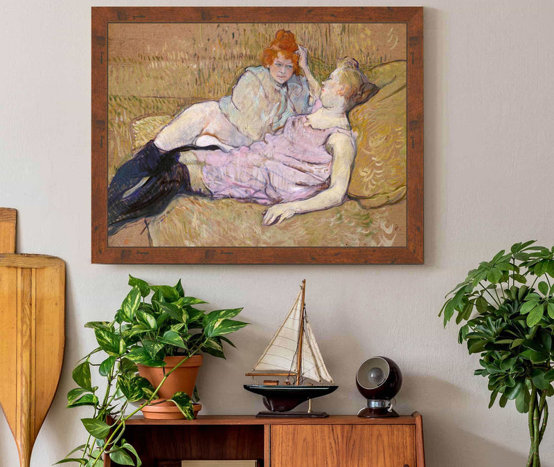 The Sofa  by Henri De Toulouse Lautrec