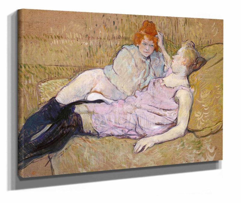 The Sofa  by Henri De Toulouse Lautrec