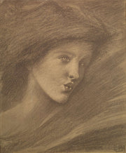 The Song Of Solomon Study Of A Zephyr For Sponsa De Libano by Sir Edward Coley Burne Jones