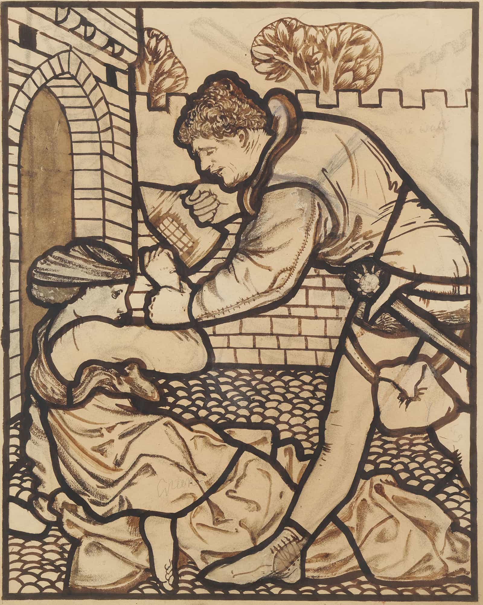 The Song Of Solomon The Watchman That Went About The City by Sir Edward Coley Burne Jones