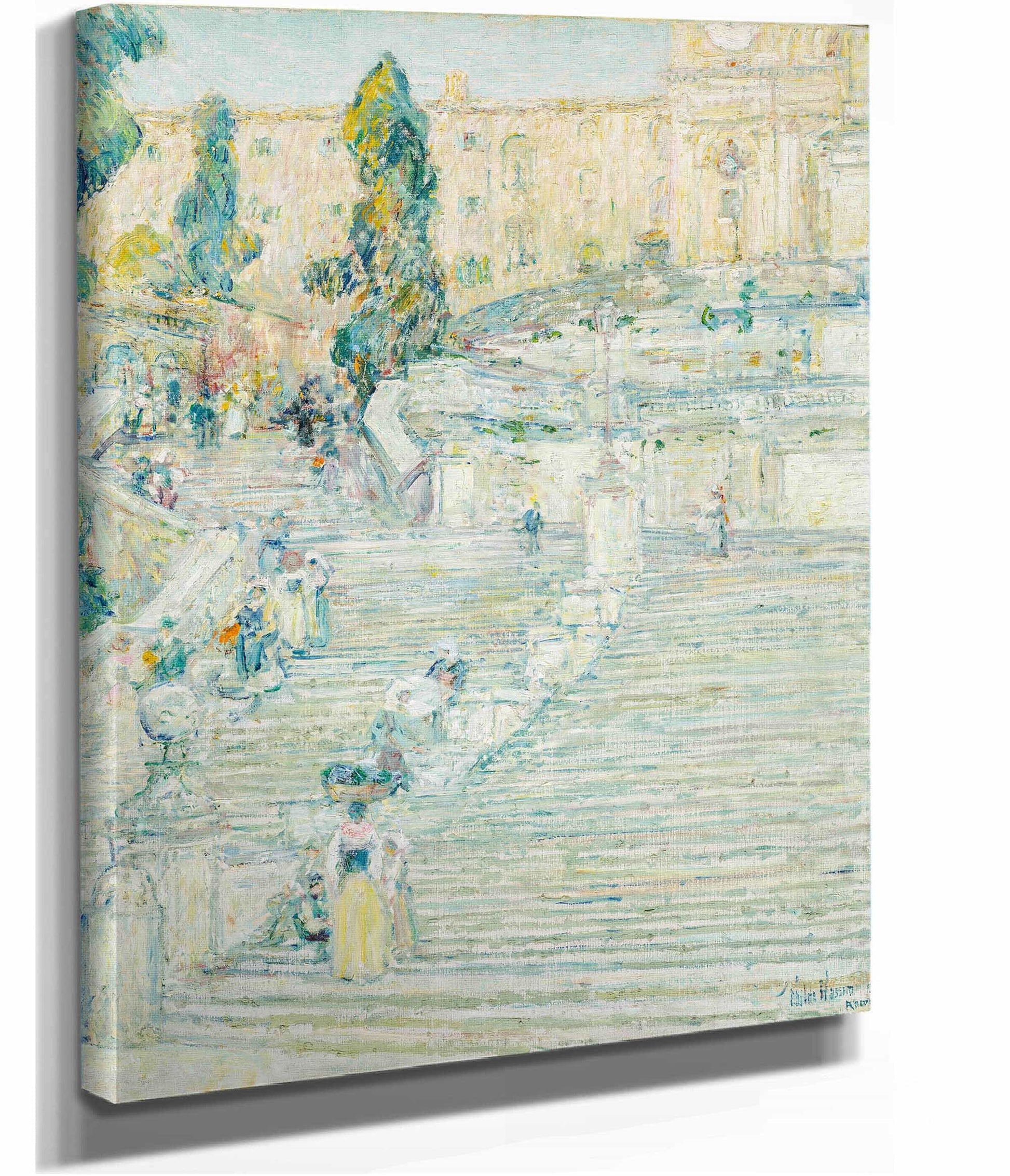 The Spanish Stairs Rome by Childe Hassam