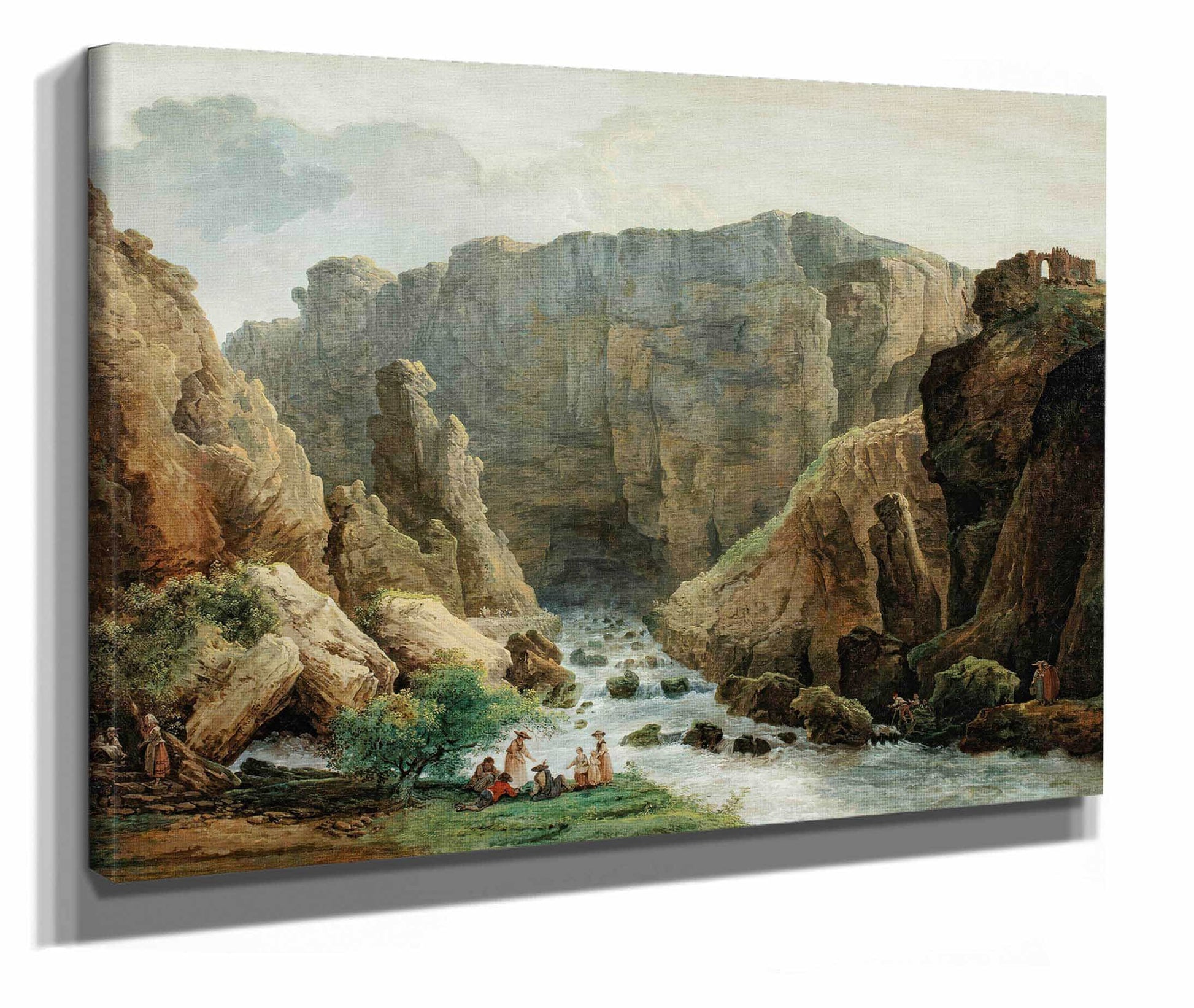 The Springs At Fontaine De Vaucluse by Hubert Robert