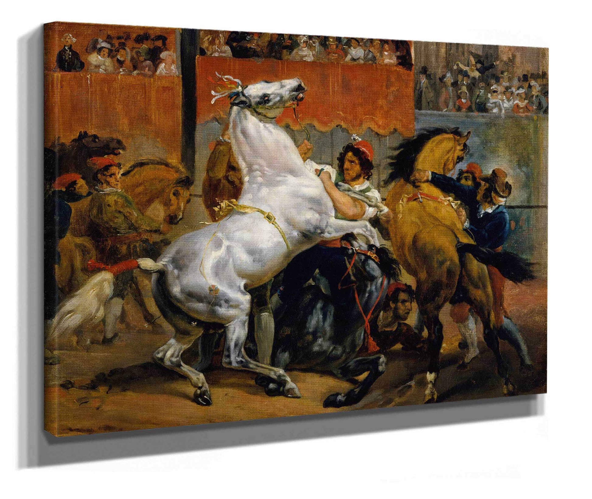 The Start Of The Race Of The Riderless Horses by Horace Vernet