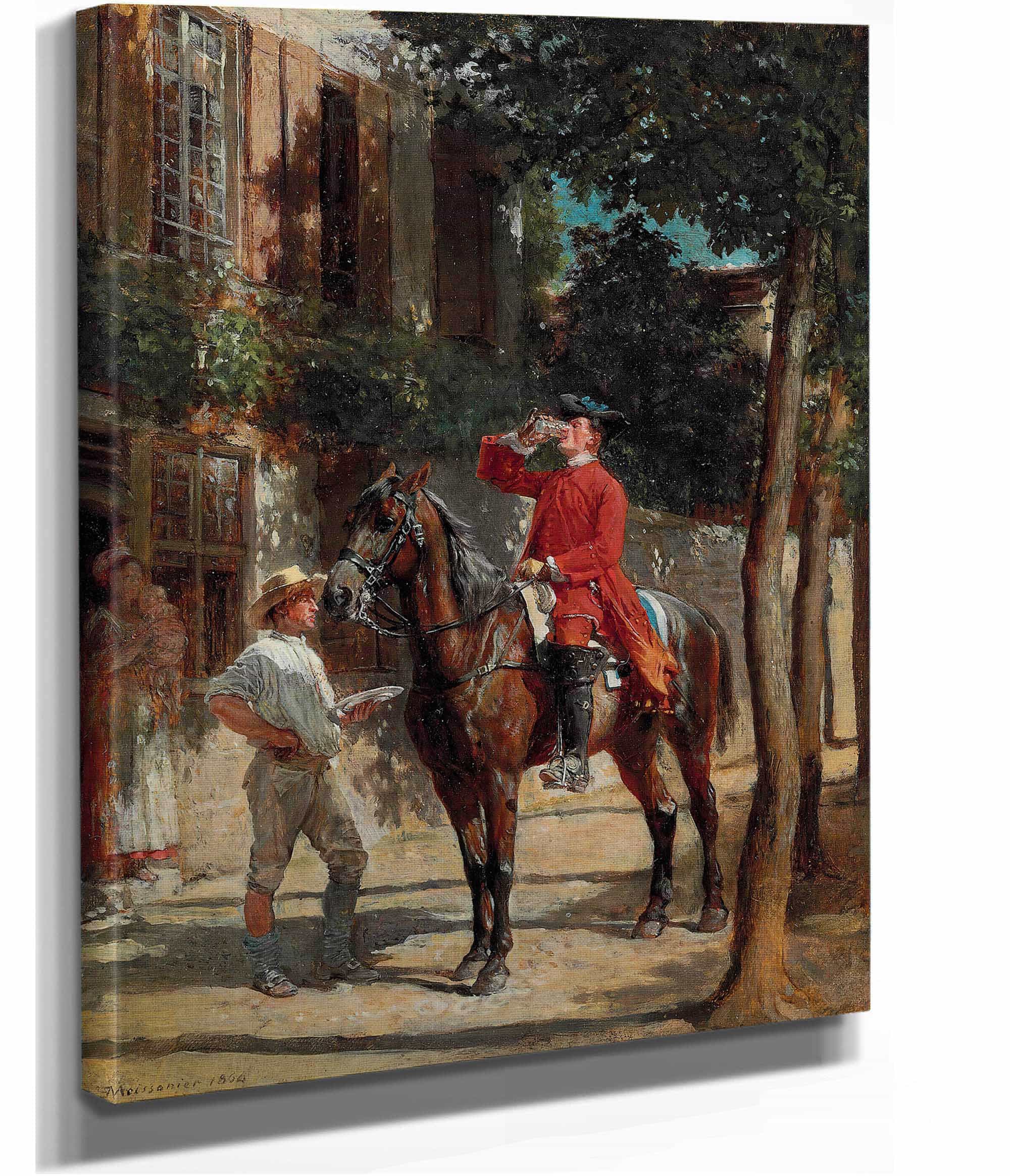 The Stirrup Cup by Ernest Meissonier
