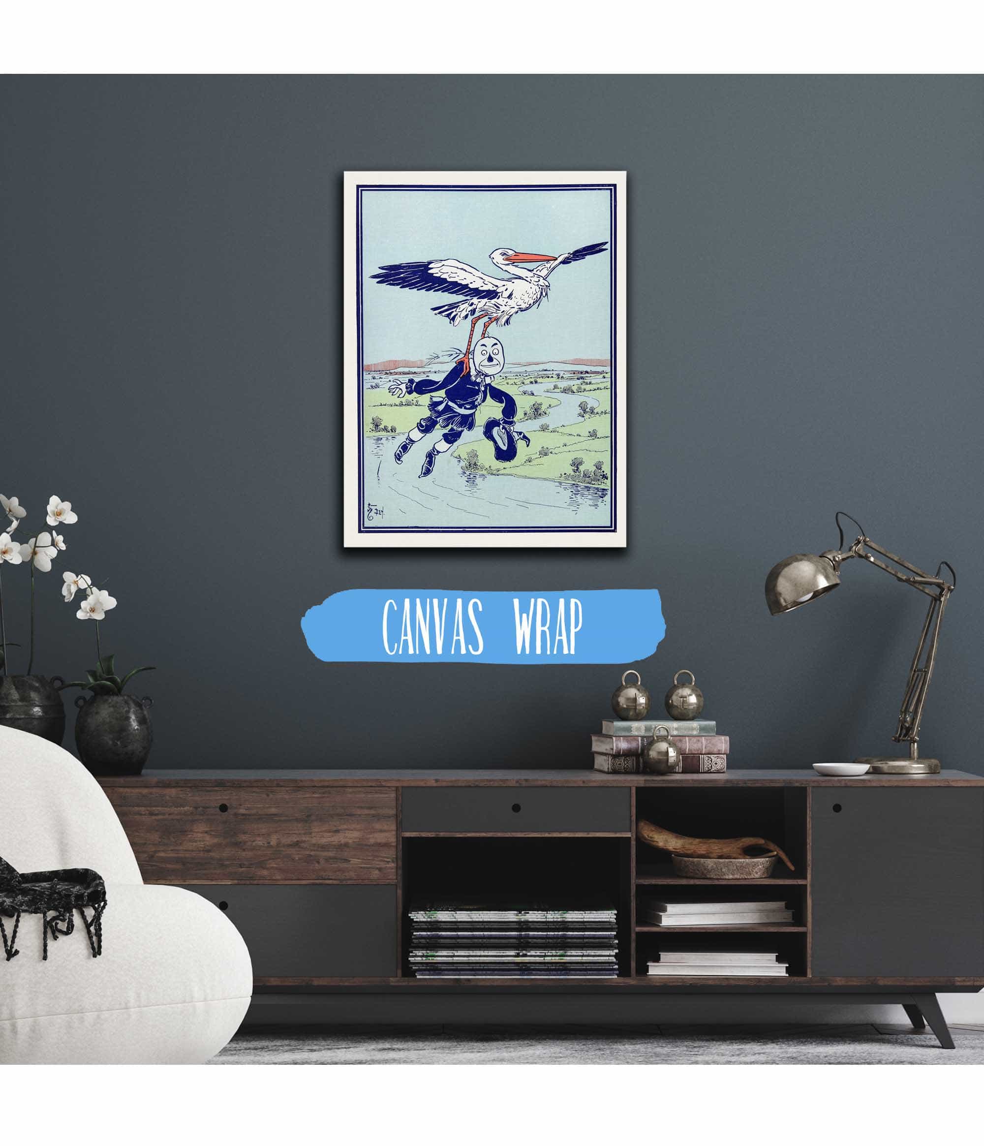 The Stork Carried Him Up Into The Air by William Wallace Denslow