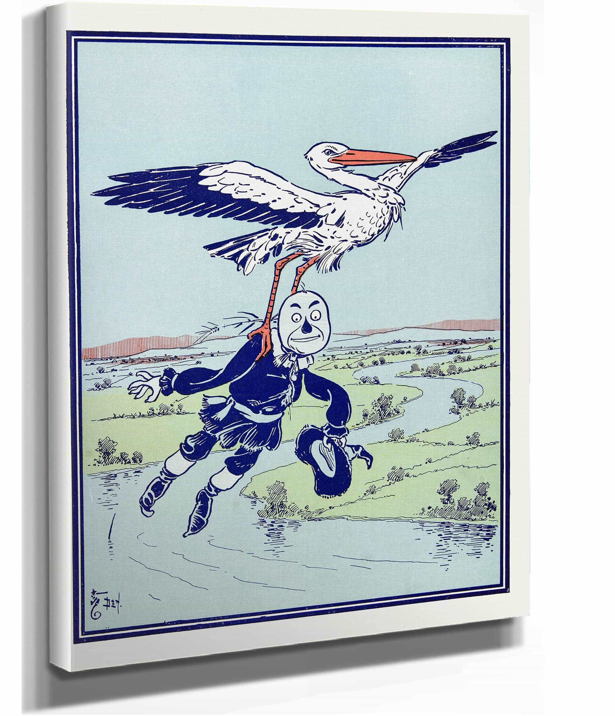 The Stork Carried Him Up Into The Air by William Wallace Denslow