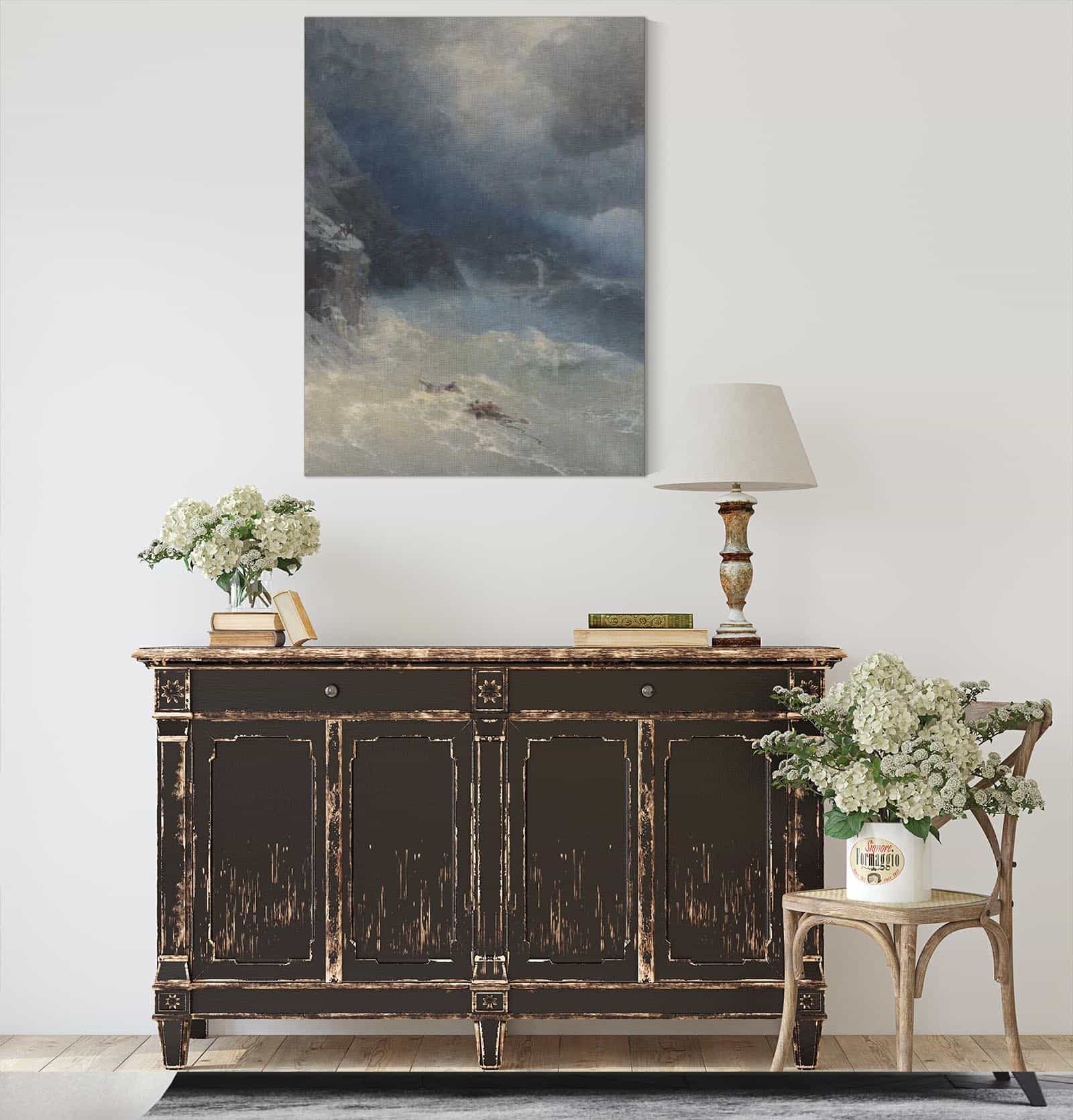 The Storm At Cape Aya by Ivan Konstantinovich Aivazovsky