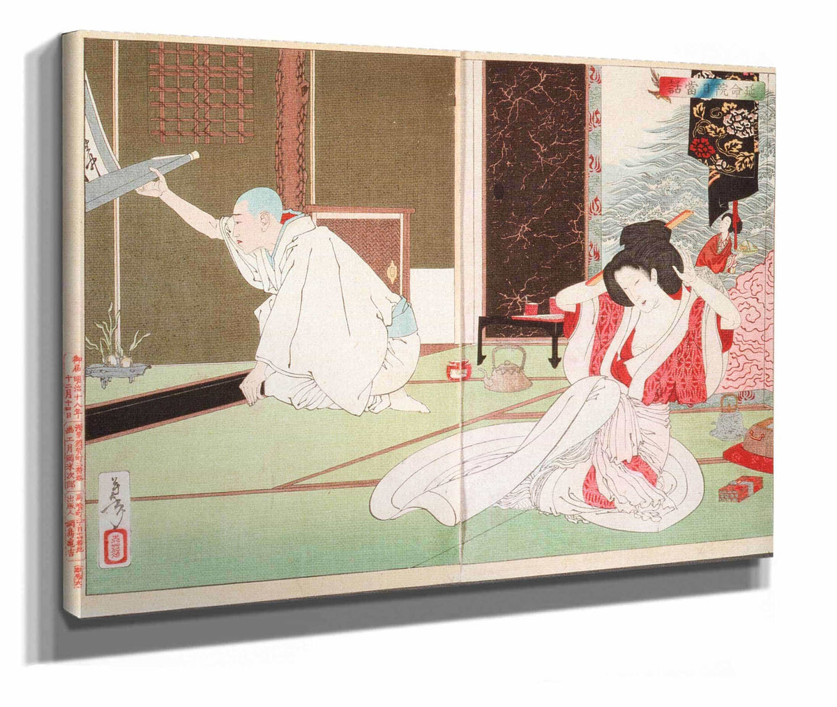 The Story Of Priest Nitto At Emmeiin by Tsukioka Yoshitoshi