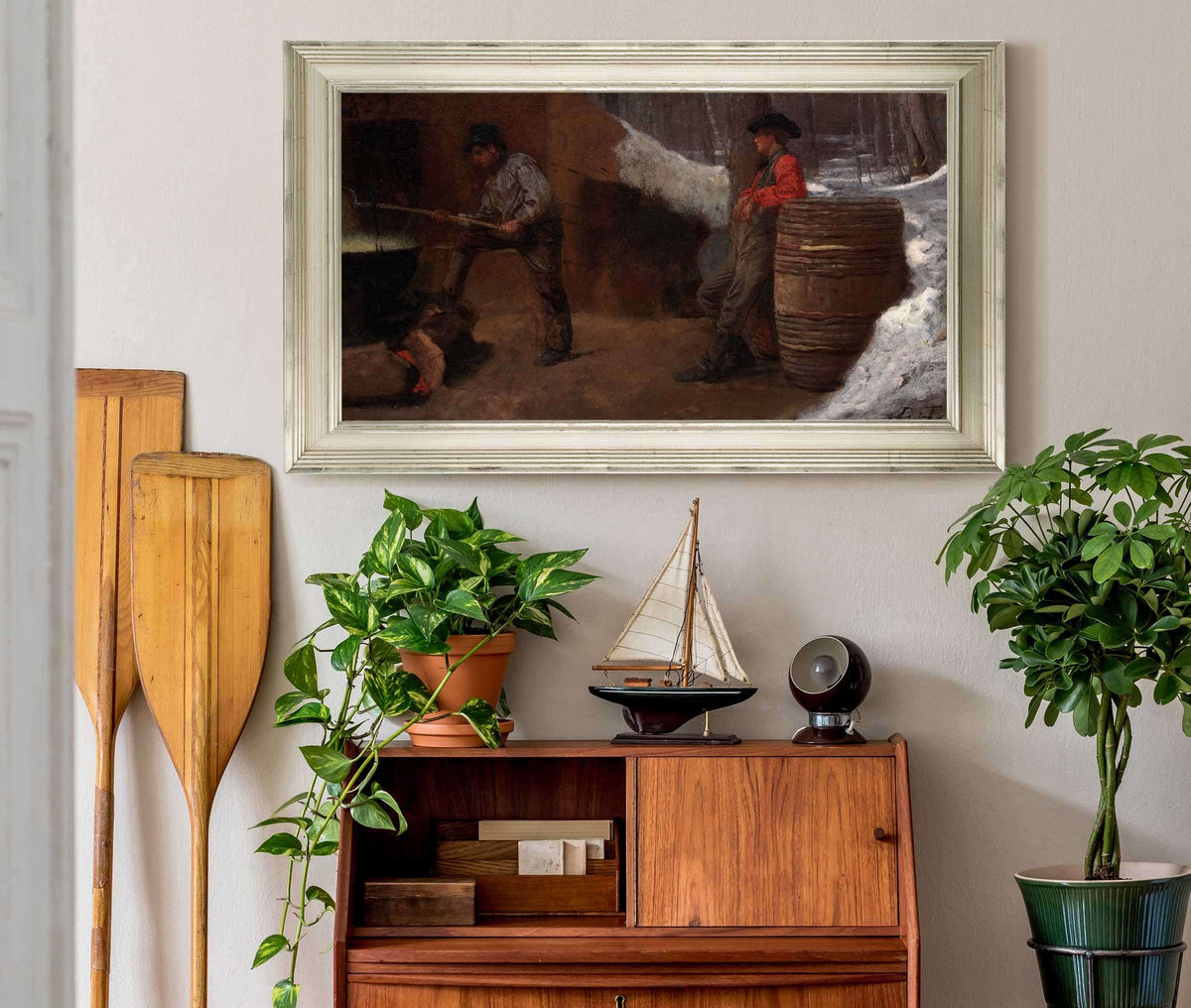 The Sugar Camp   by Eastman Johnson