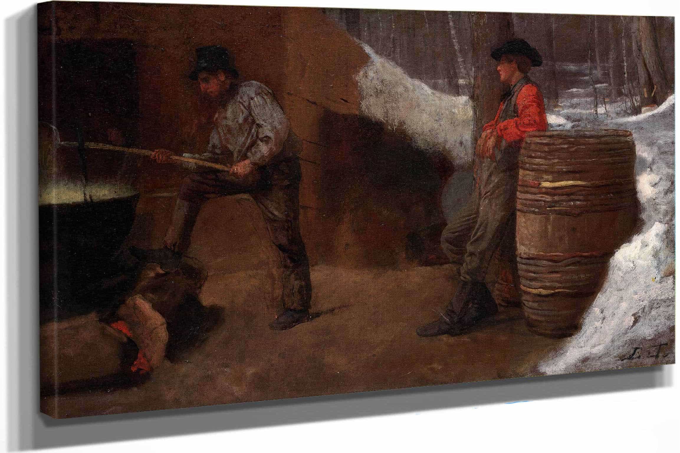 The Sugar Camp   by Eastman Johnson