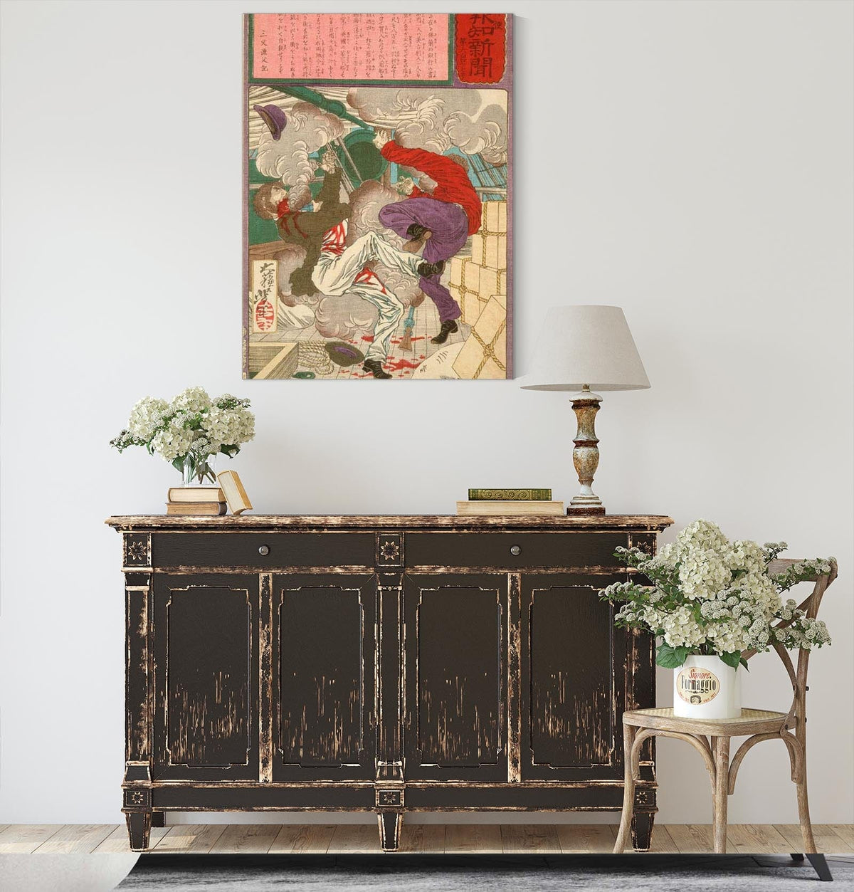 The Suicide Of Two Foreign Clerks by Tsukioka Yoshitoshi