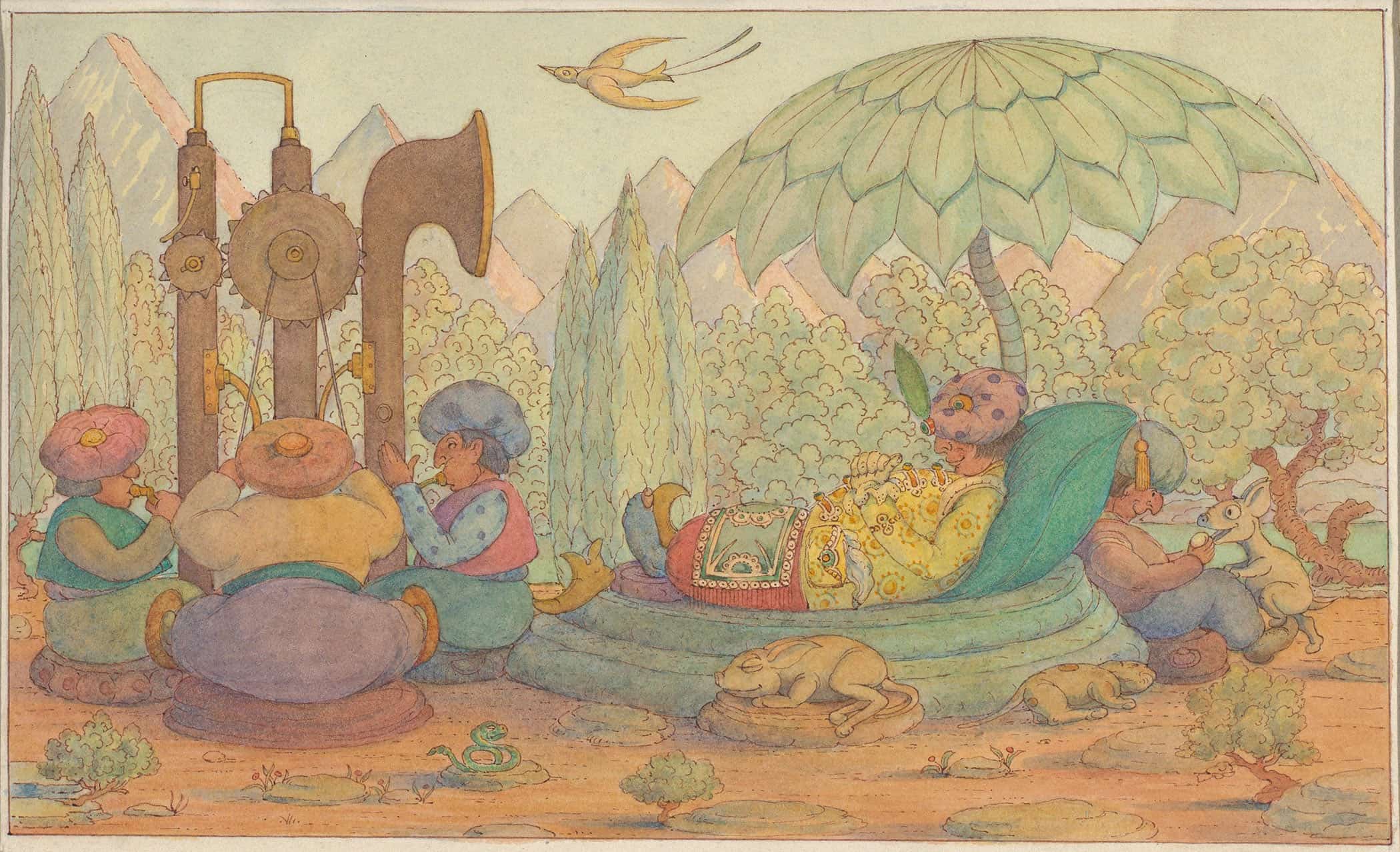 The Sultan Rests   by Herbert Crowley
