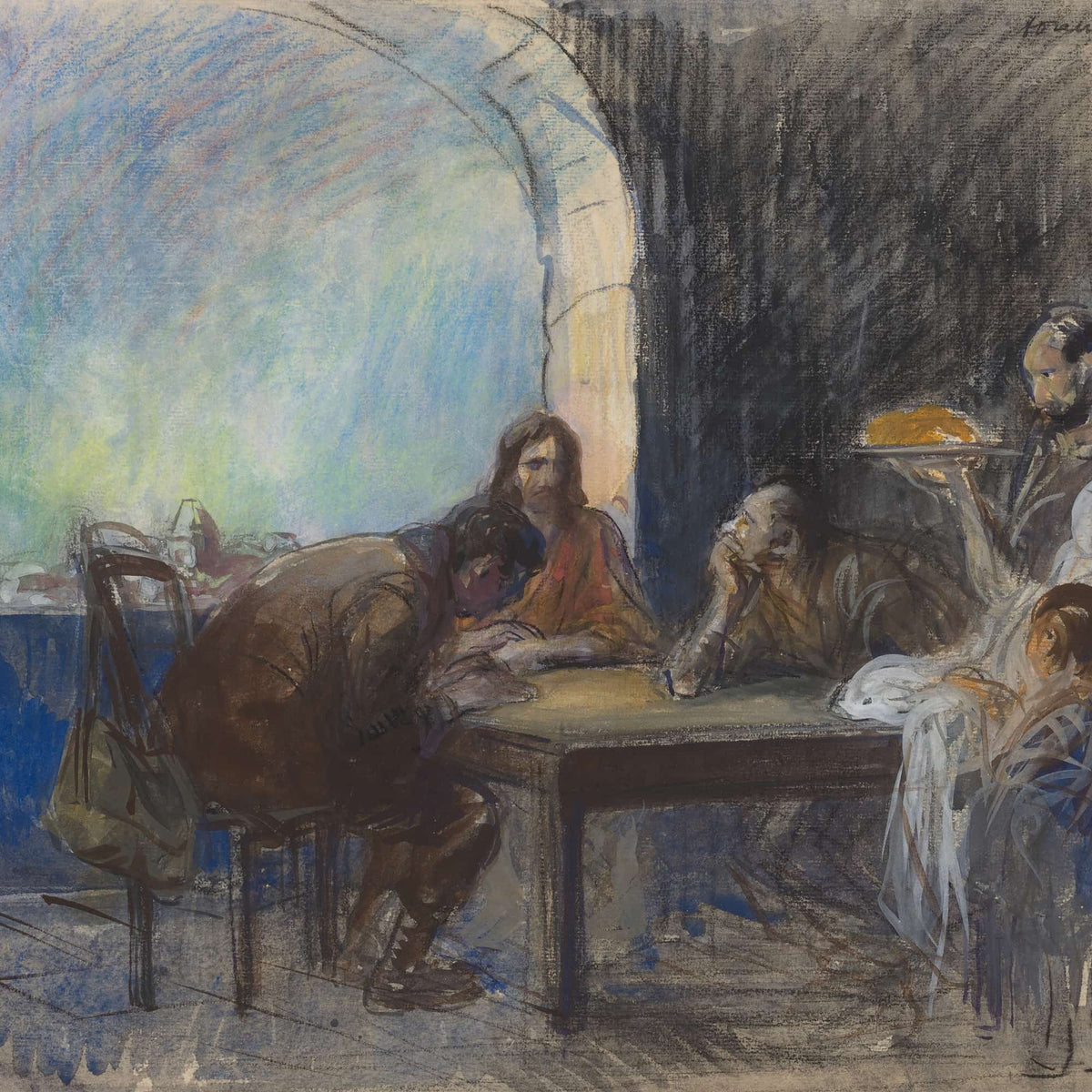 The Supper At Emmaus by Jean Louis Forain