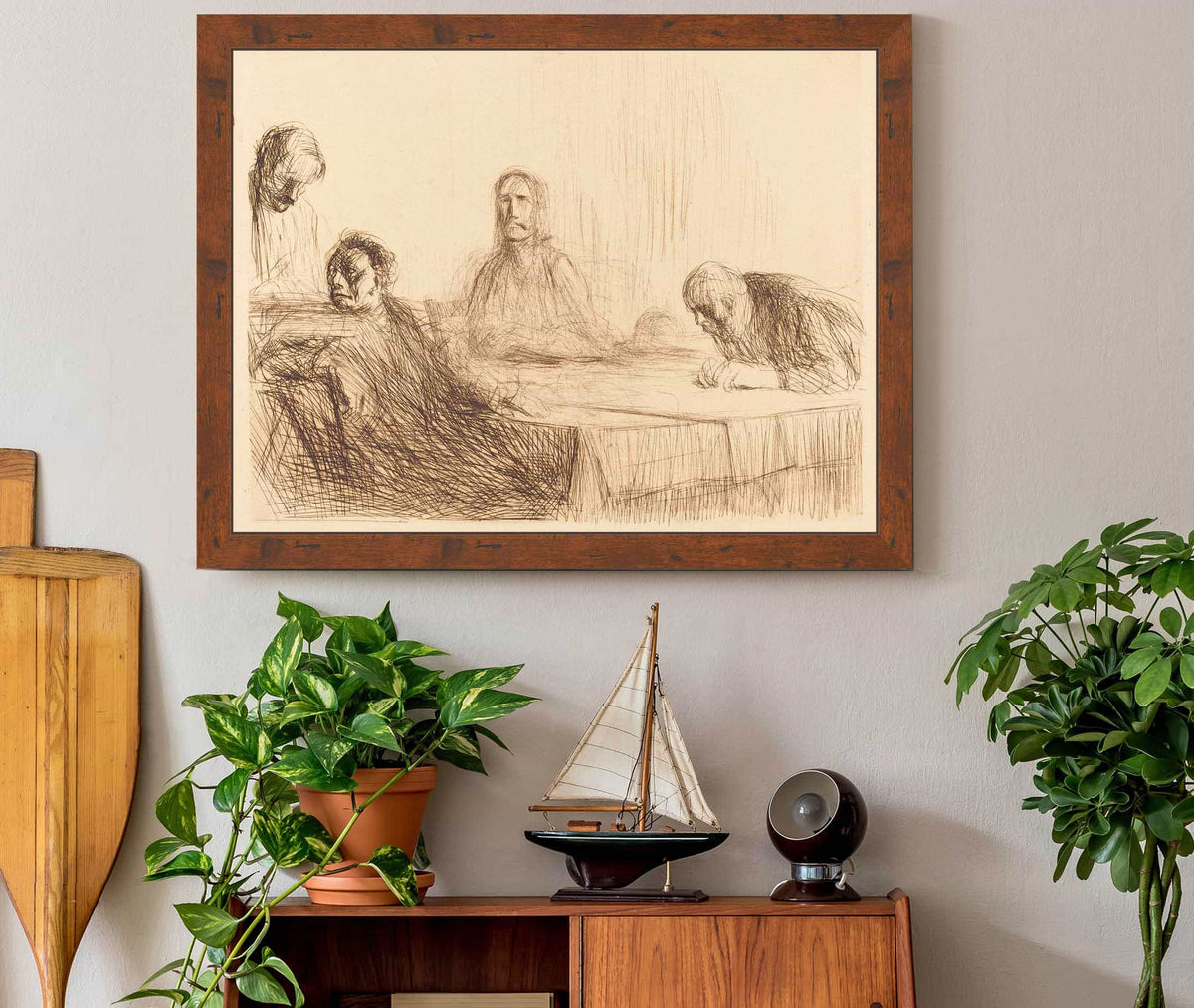 The Supper At Emmaus Second Plate by Jean Louis Forain