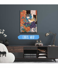 The Temple Page Shiragikumaru Wrestling A Green Demon by Tsukioka Yoshitoshi