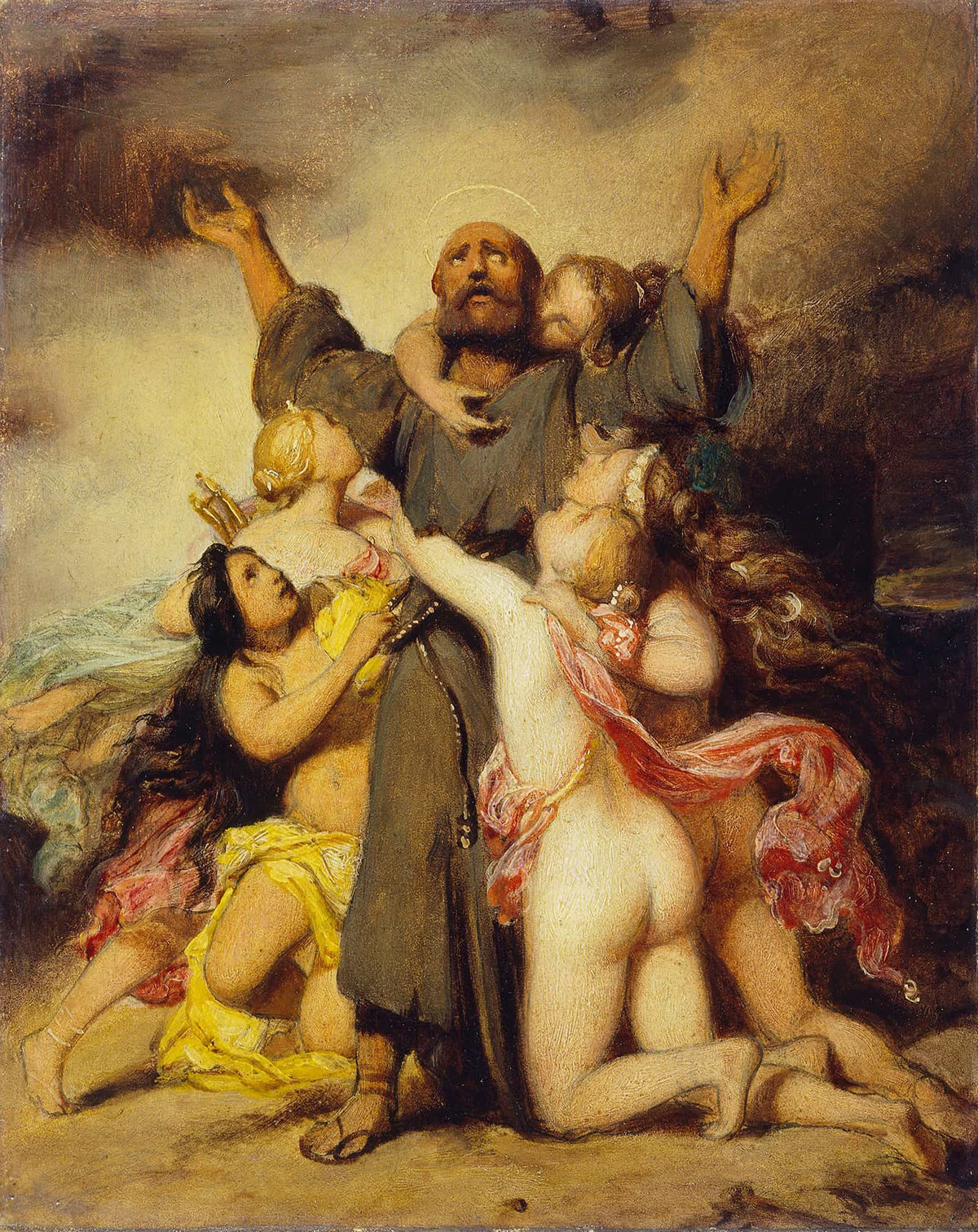 The Temptation Of Saint Anthony by Paul Delaroche