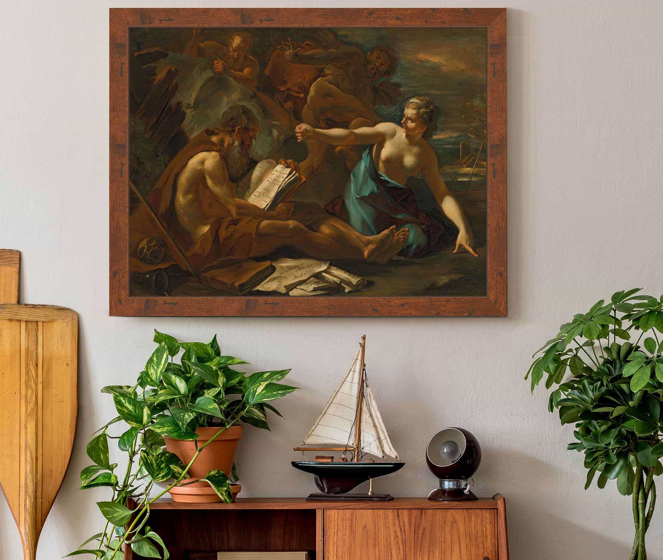 The Temptation Of Saint Anthony by Sebastiano Ricci